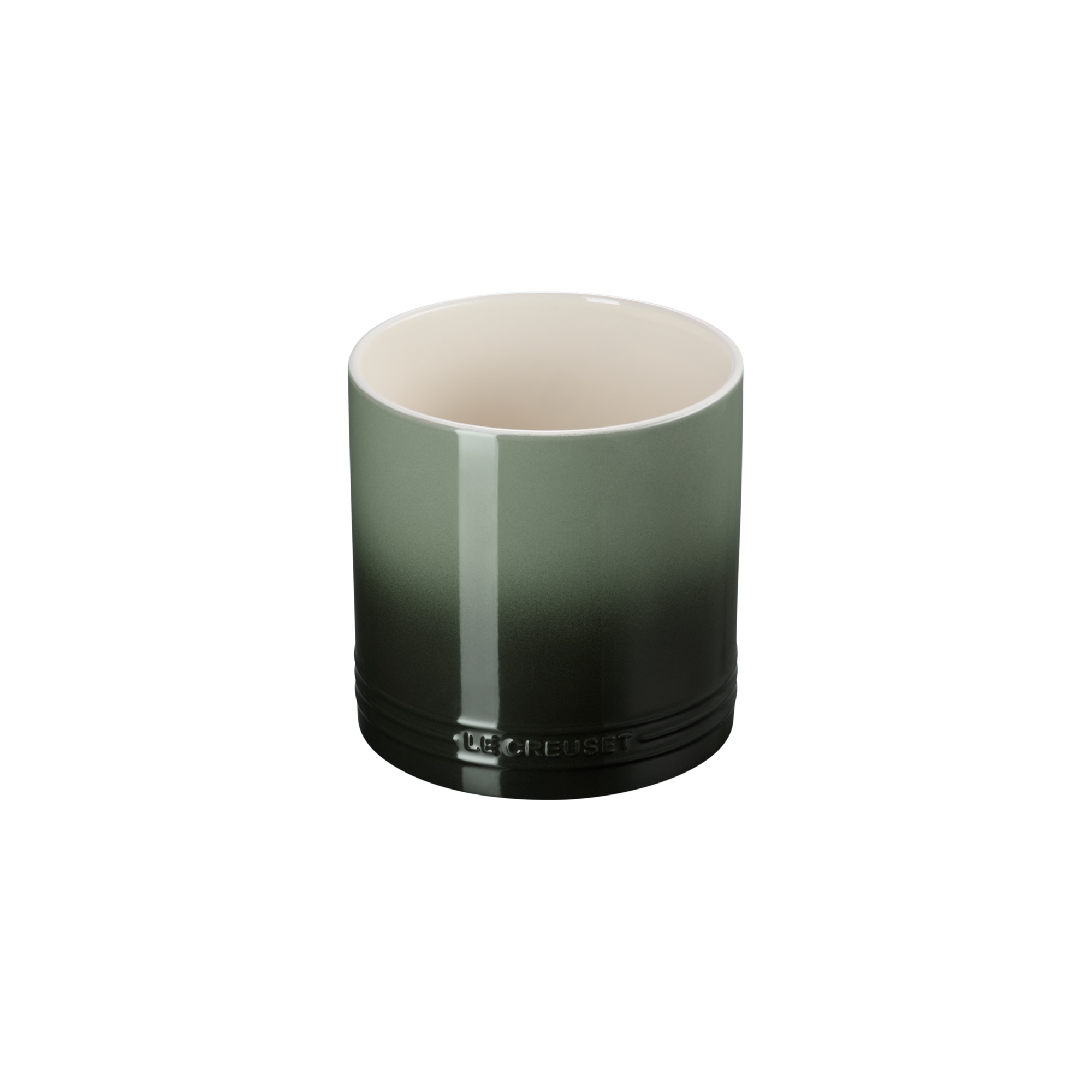 Recipiente para espatulas de cerâmica de grés Le Creuset Verde Azeitona-1