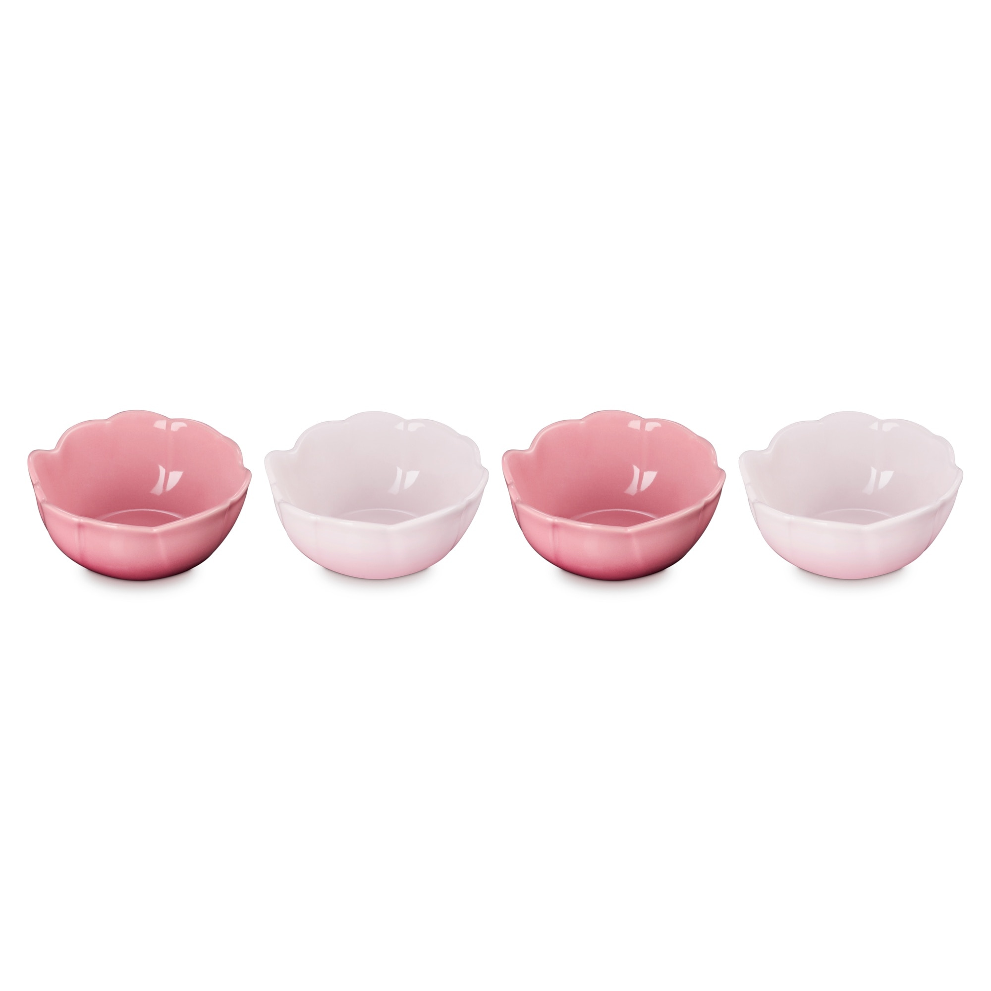 Set 4 Tigelas Pétala Le Creuset Rosa-2