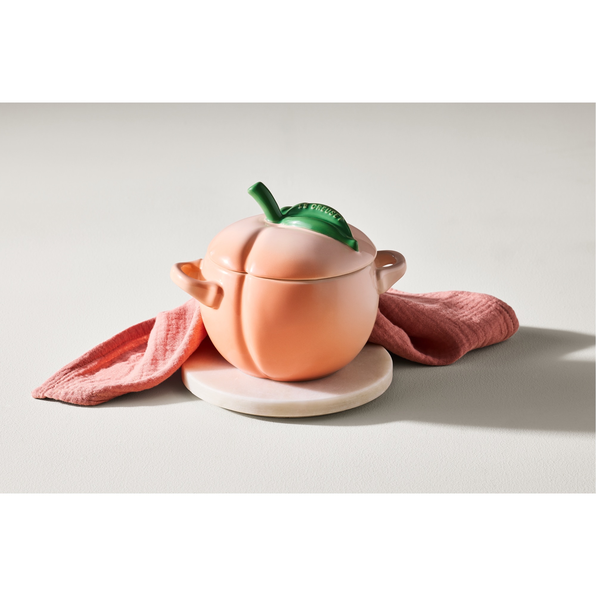 Mini cocotte fruit de cerâmica de grés Le Creuset Pêssego-6