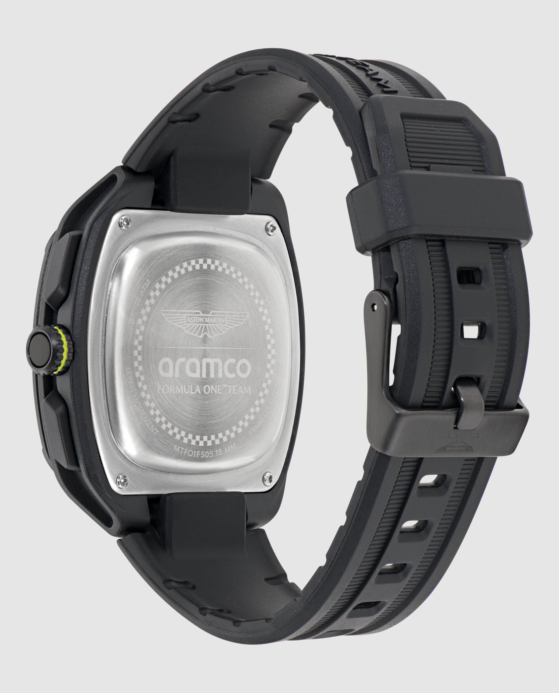 Relógio Ovrw Formula 1 Mtfo1f505 de Silicone e Bracelete Preta Preto-3