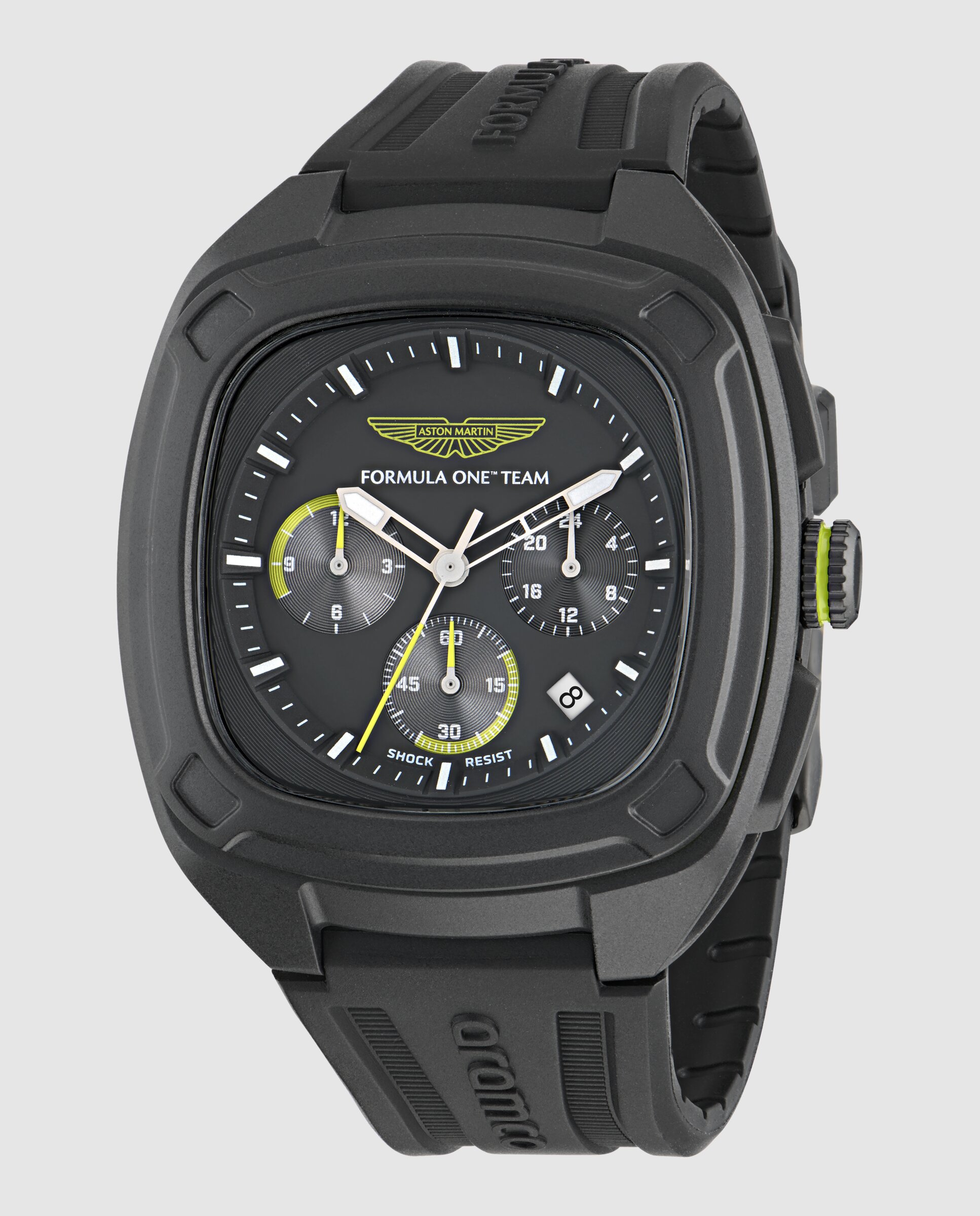 Relógio Ovrw Formula 1 Mtfo1f505 de Silicone e Bracelete Preta Preto-4