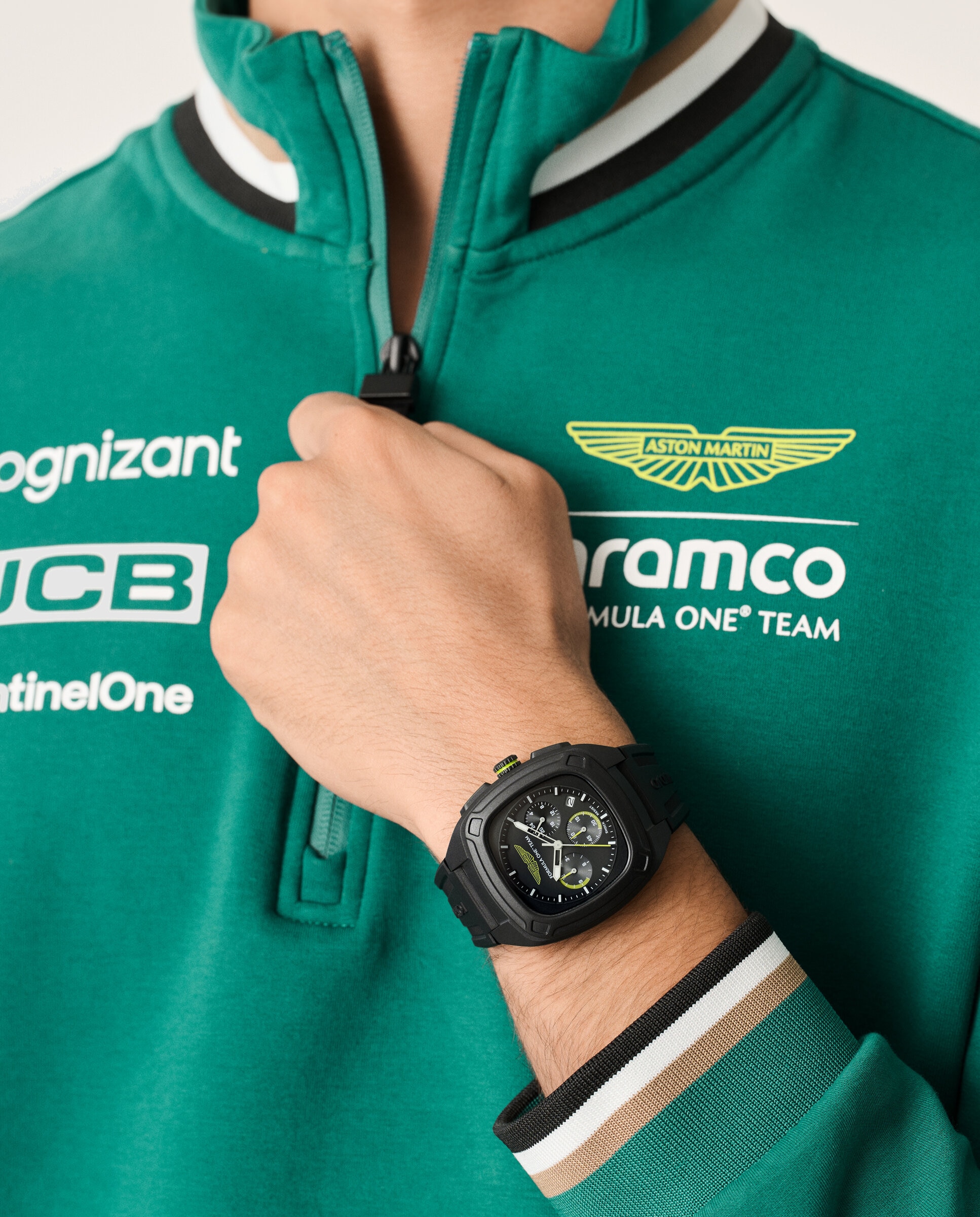 Relógio Ovrw Formula 1 Mtfo1f505 de Silicone e Bracelete Preta Preto-5