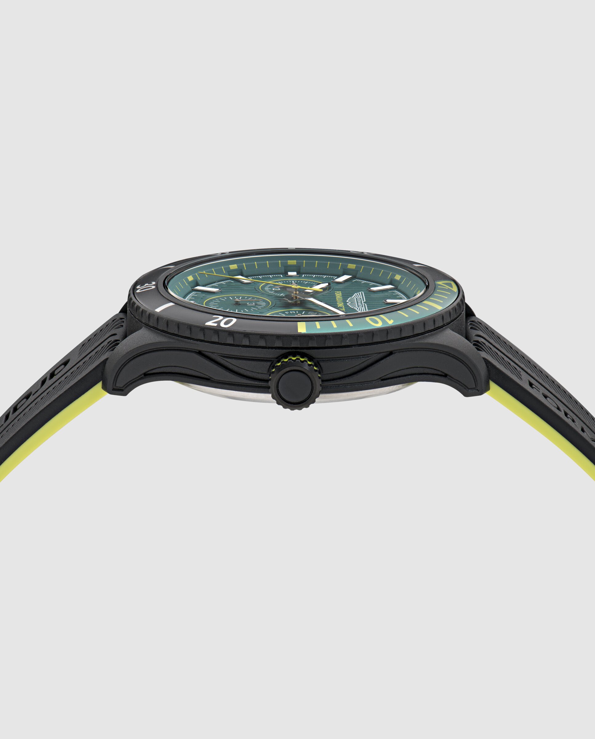 Relógio Pitw Formula 1 Mtfp1f503 de Silicone e Bracelete Preta Preto-2
