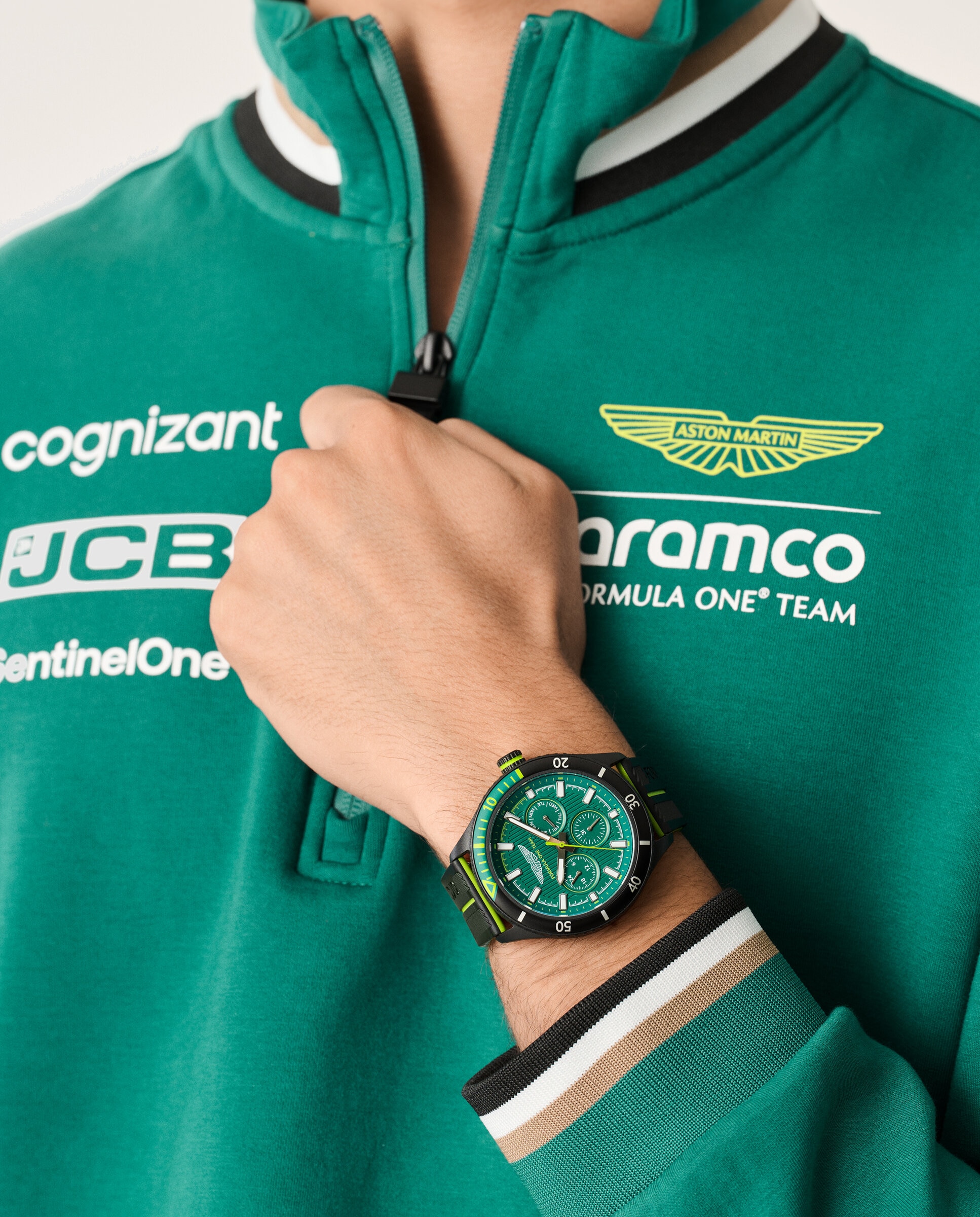 Relógio Pitw Formula 1 Mtfp1f503 de Silicone e Bracelete Preta Preto-5