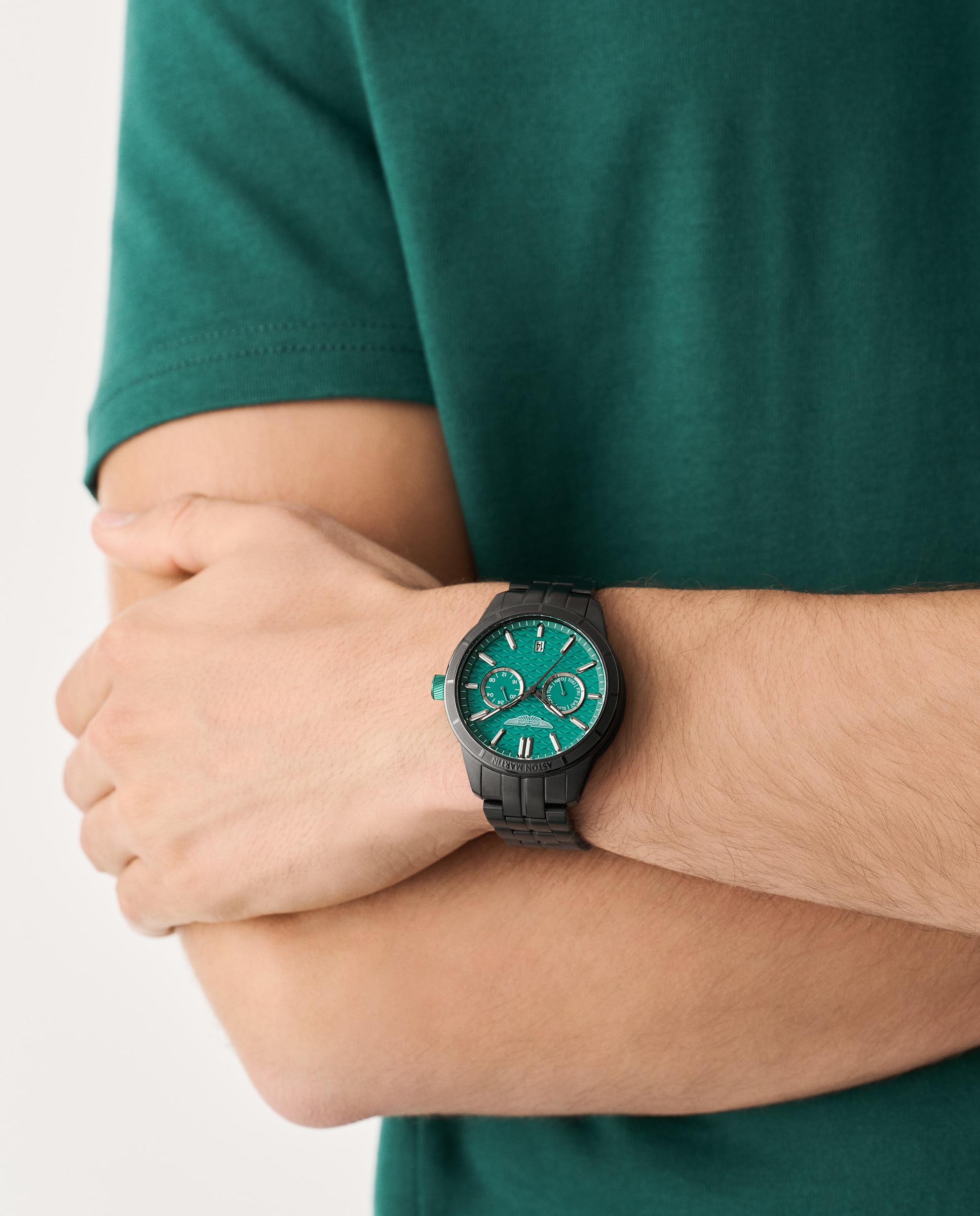 Relógio de Homem Hdl Icon Mtih2s601 de Aço e Bracelete Preta Preto-4