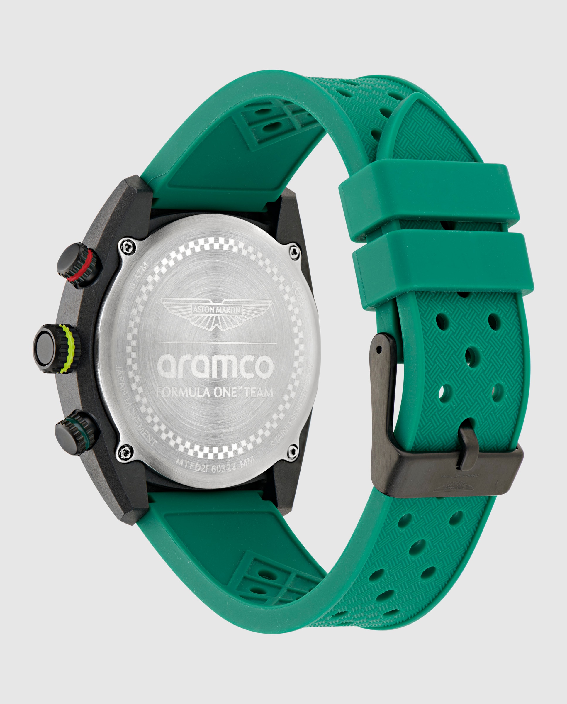 Relógio Dwf Formula One Team Mtfd2f603 de Silicone Verde-2