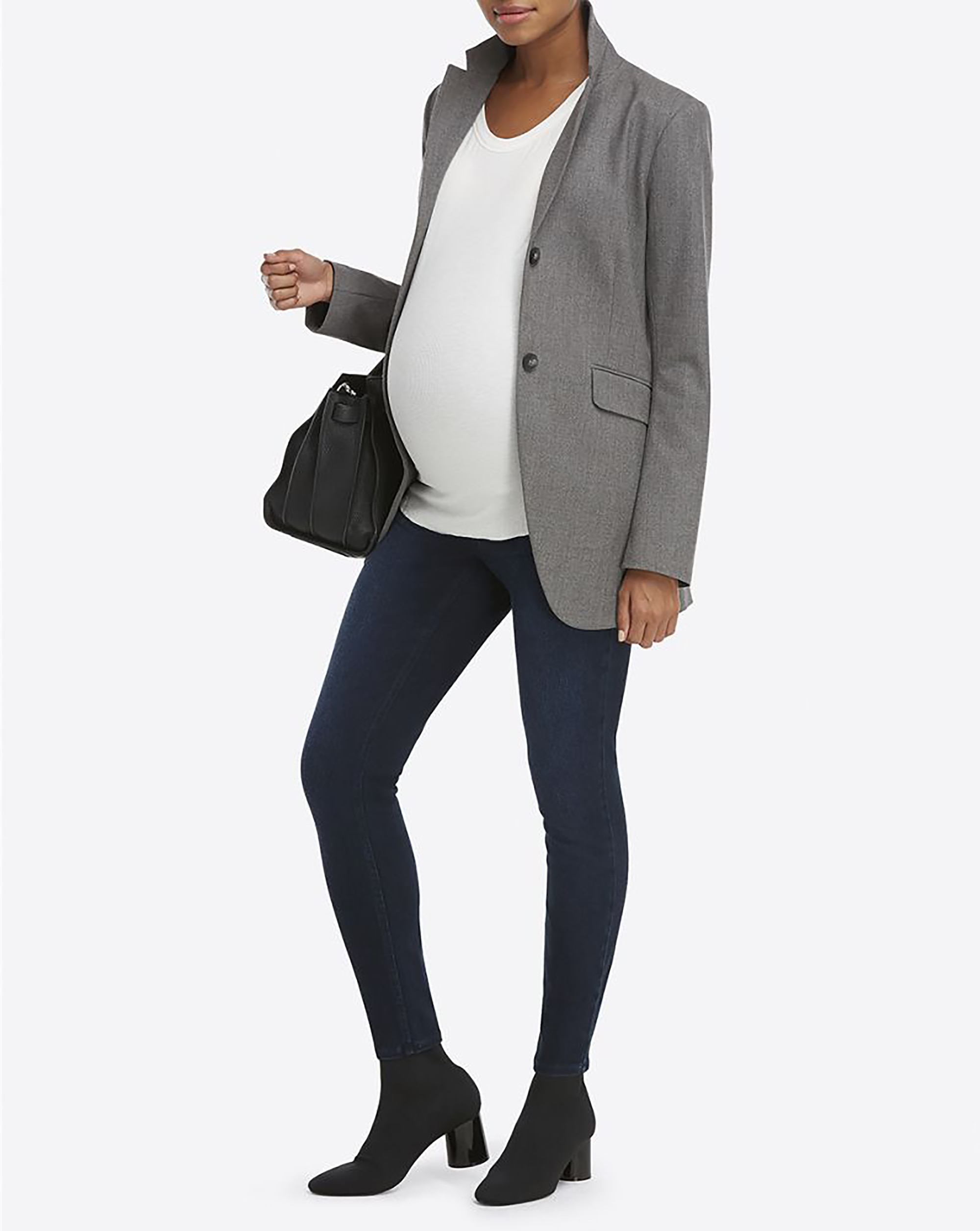 Leggings de Pré-mamã Moldeador Efeito Jeans Spanxshape™ Azul-marinho-4
