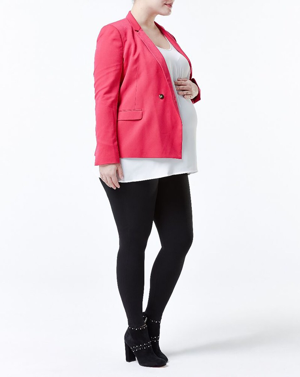 Leggings Pré-mamã Modeladoras de Cintura Alta Preto-4