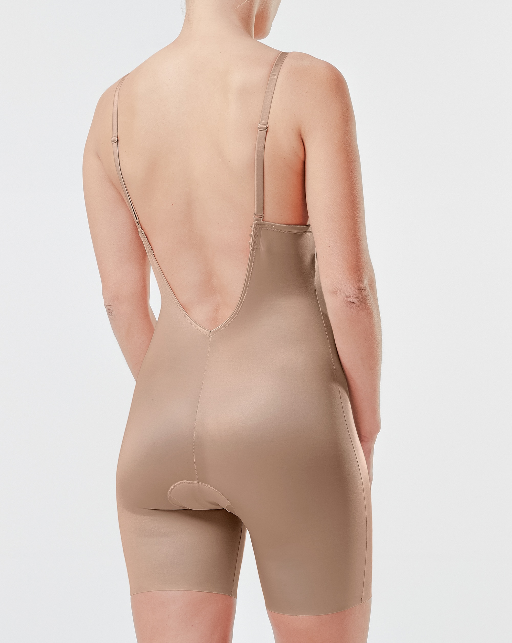 Body com Costas Baixas e Decote Profundo Suit Your Fancy Spanxshape™ Bege-4