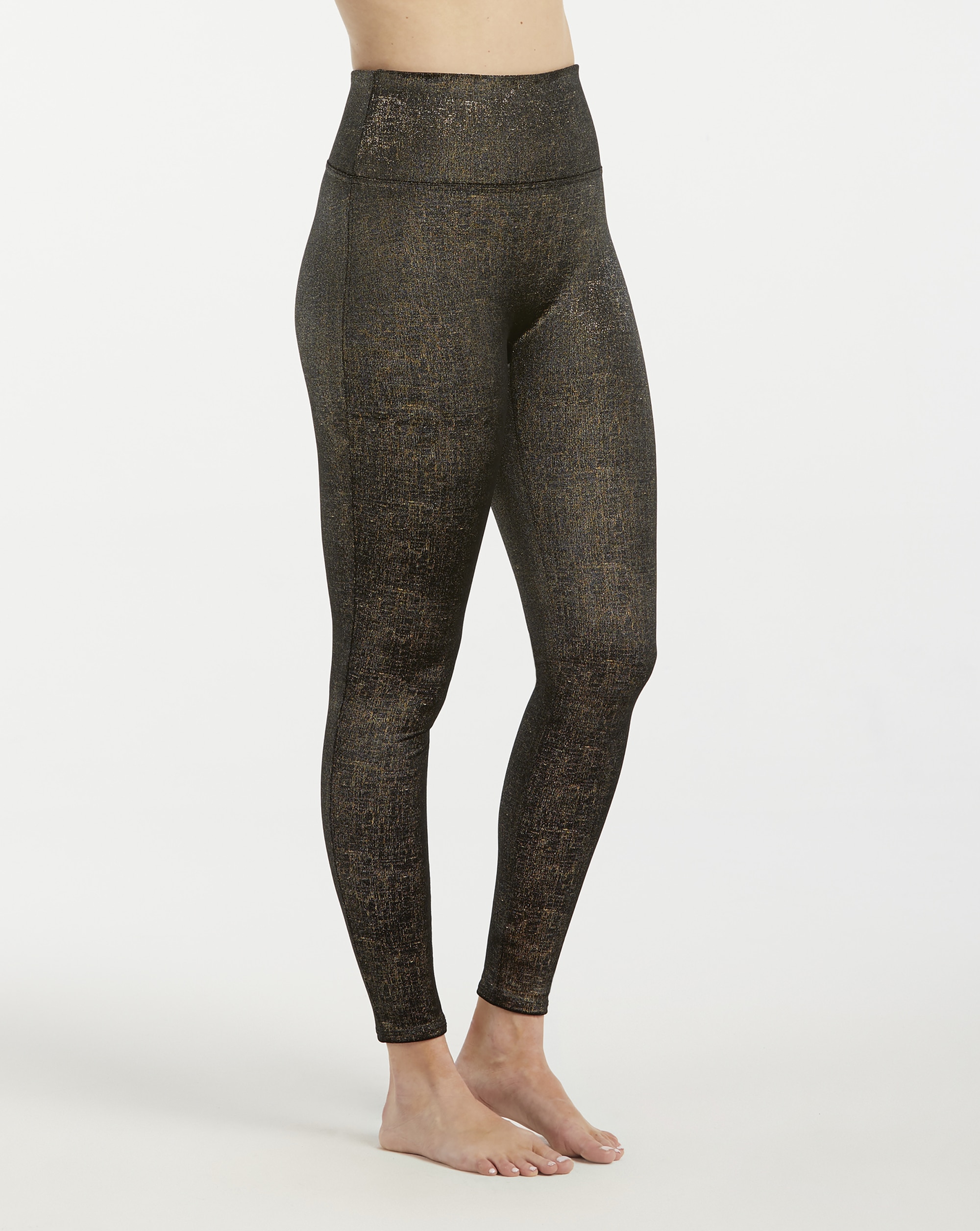 Leggings Moldeador de Veludo Brilhante Spanxshape™ Ouro-2