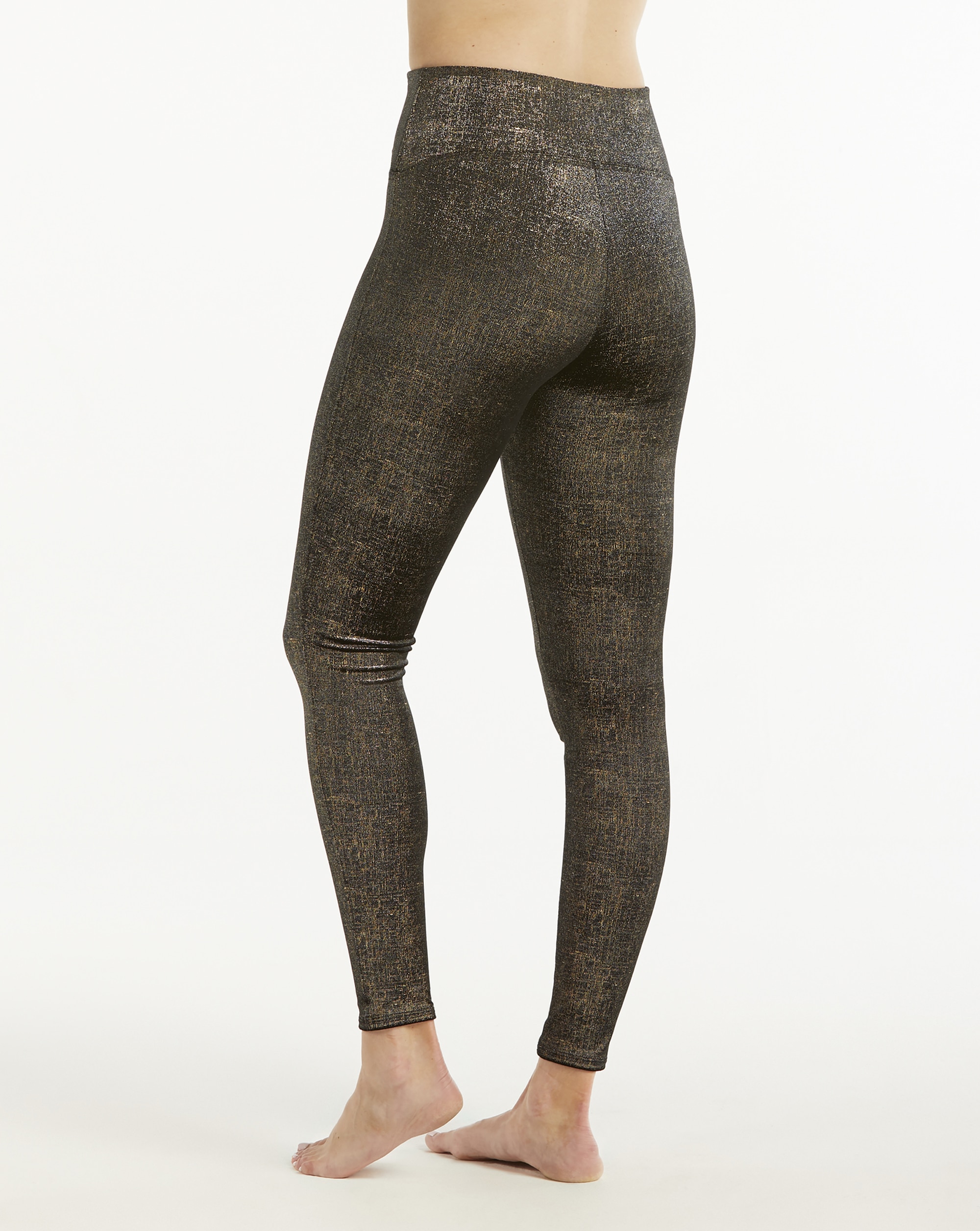 Leggings Moldeador de Veludo Brilhante Spanxshape™ Ouro-3