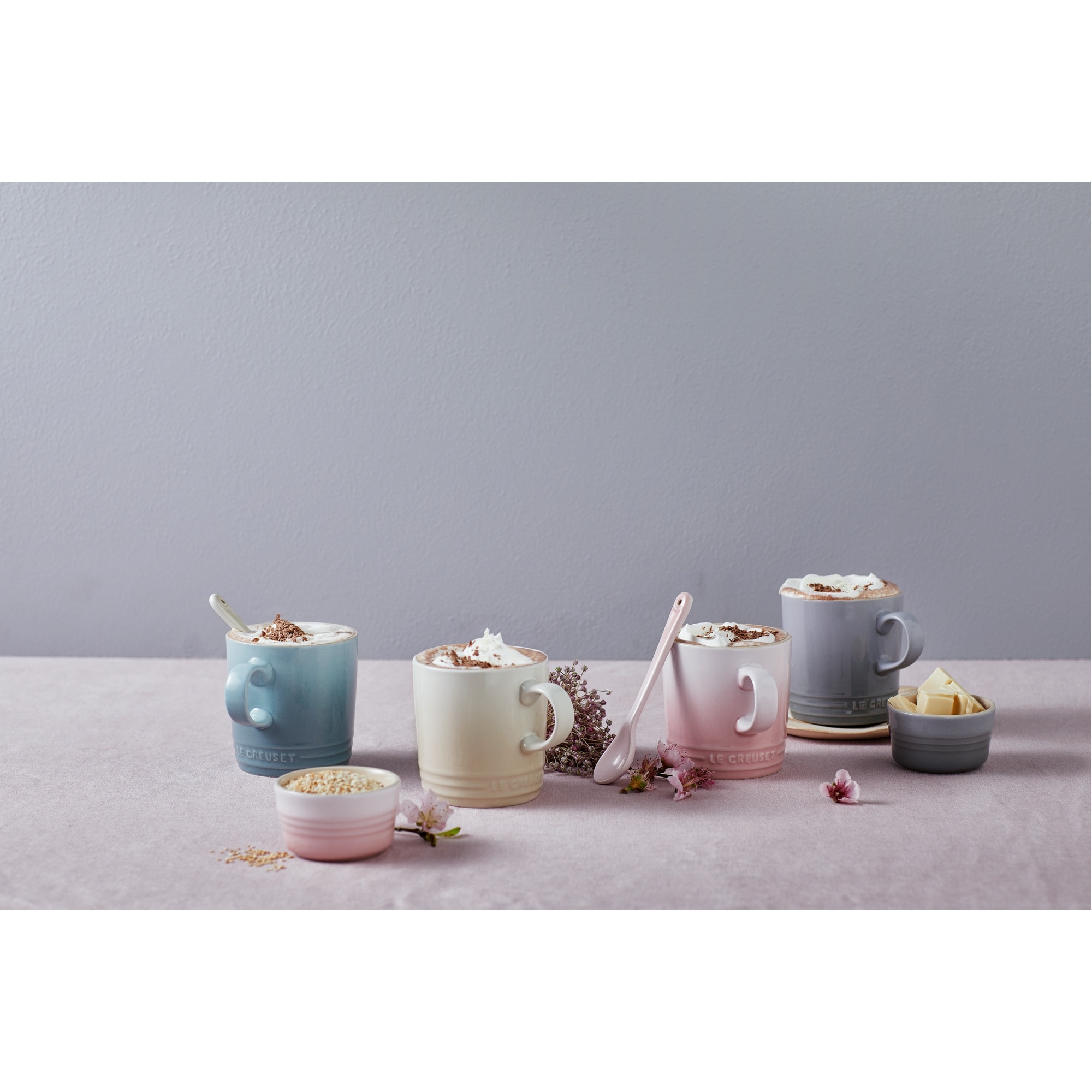 Set 4 chávenas London Le Creuset Cinzento/Branco/Multicolor-3