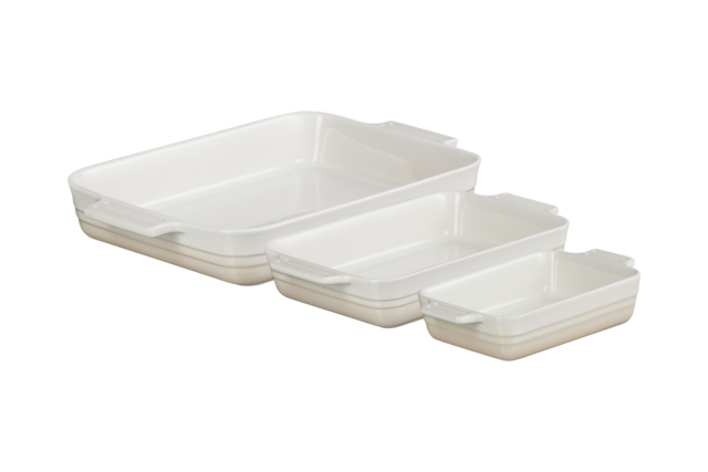 Imagem 0 de Set de 3 travessas retangulares Le Creuset