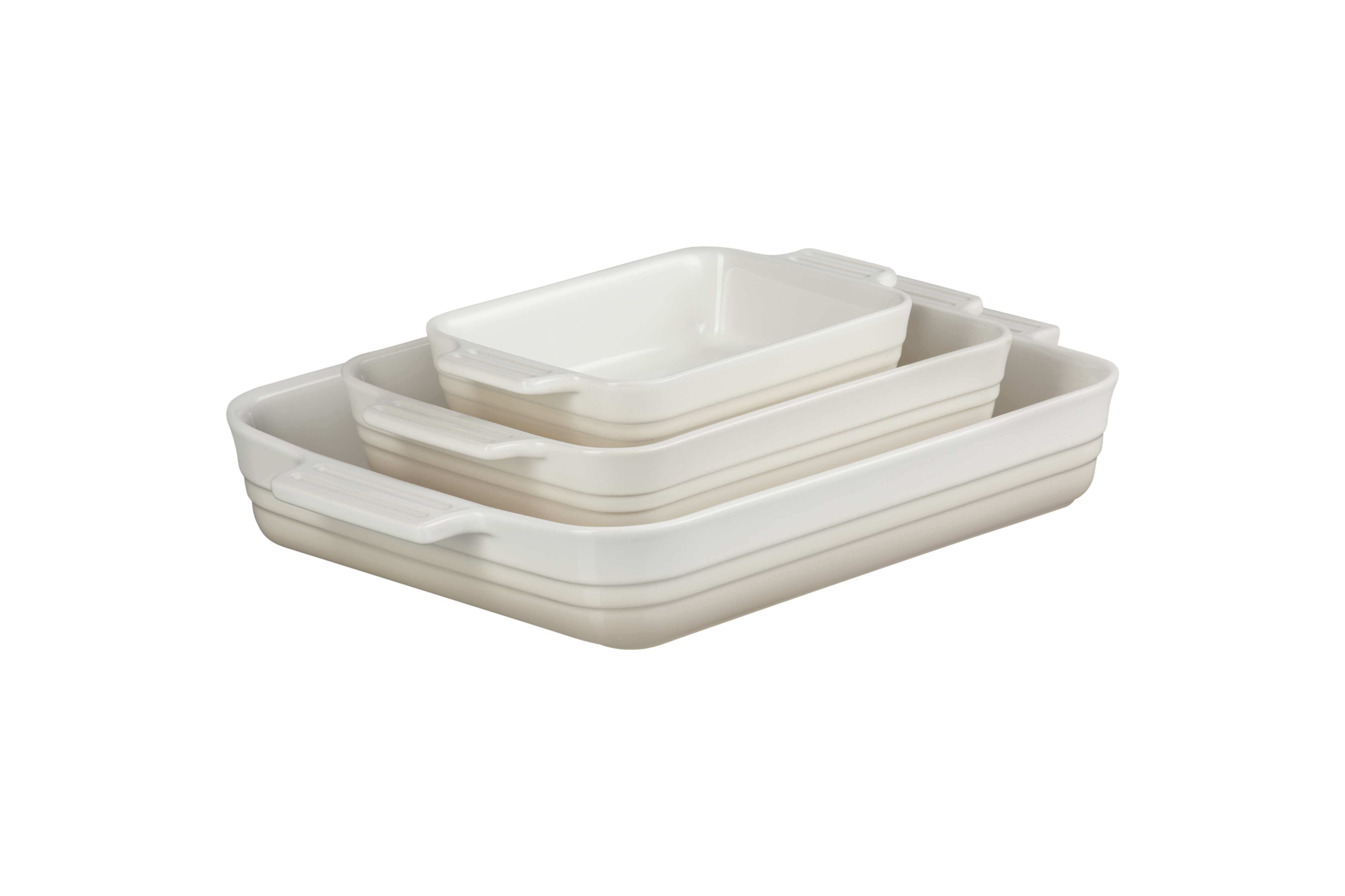 Set de 3 travessas retangulares Le Creuset Branco-2