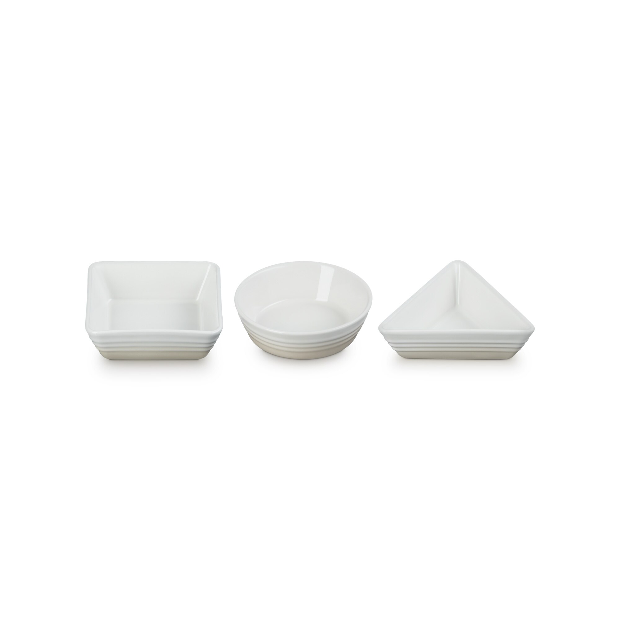 Set 3 pratos para tapas Le Creuset Creme-2
