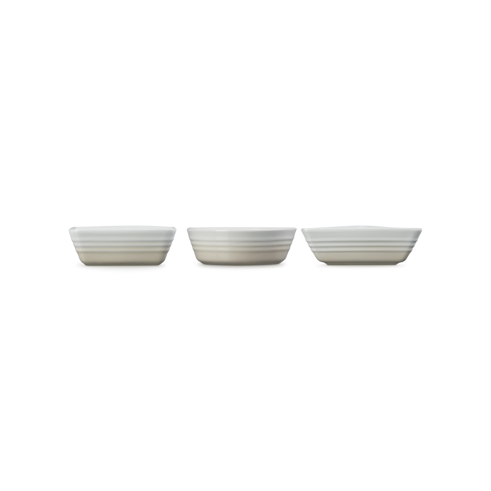 Set 3 pratos para tapas Le Creuset Creme-3