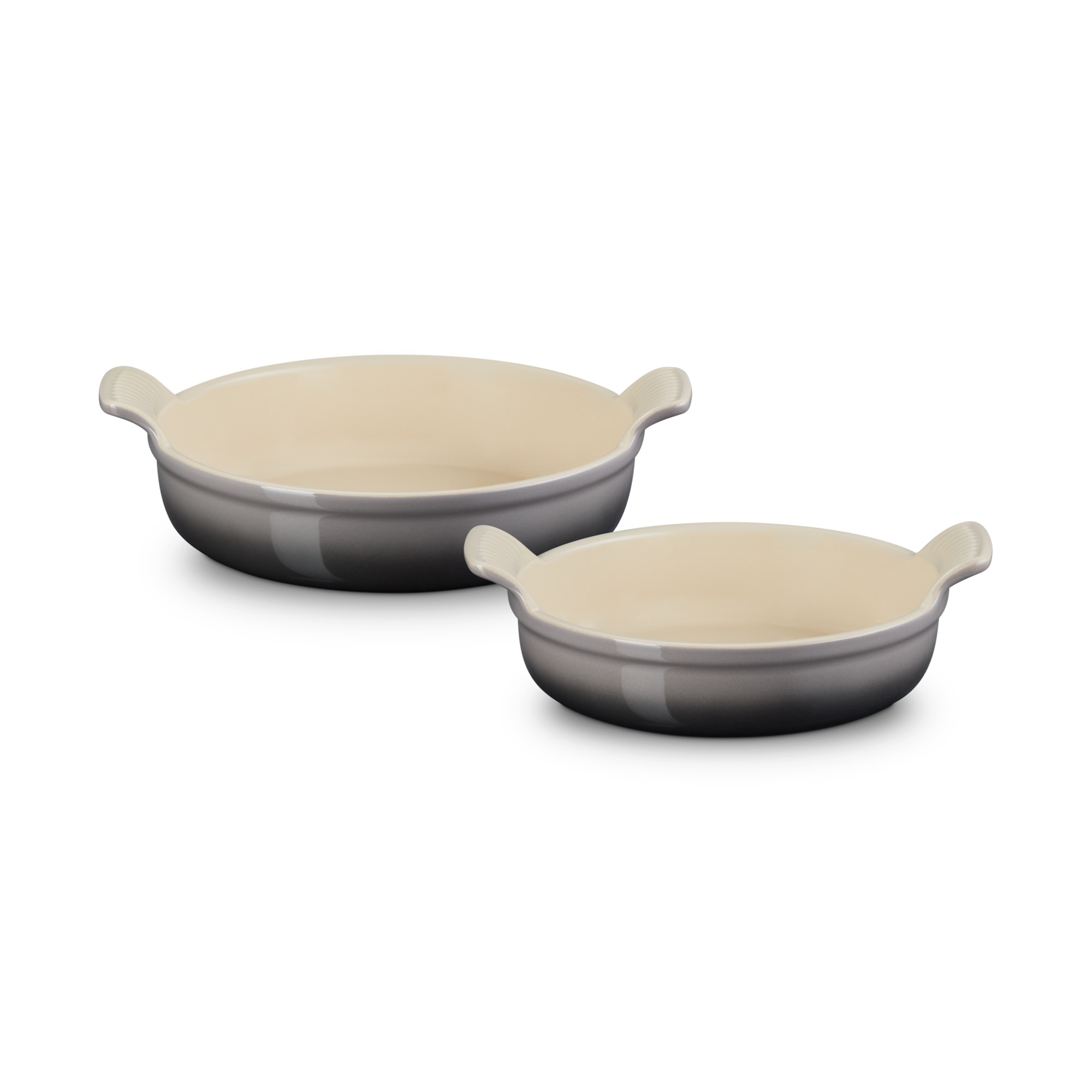 Set 2 Travessas redondas Le Creuset Cinzento-claro-2