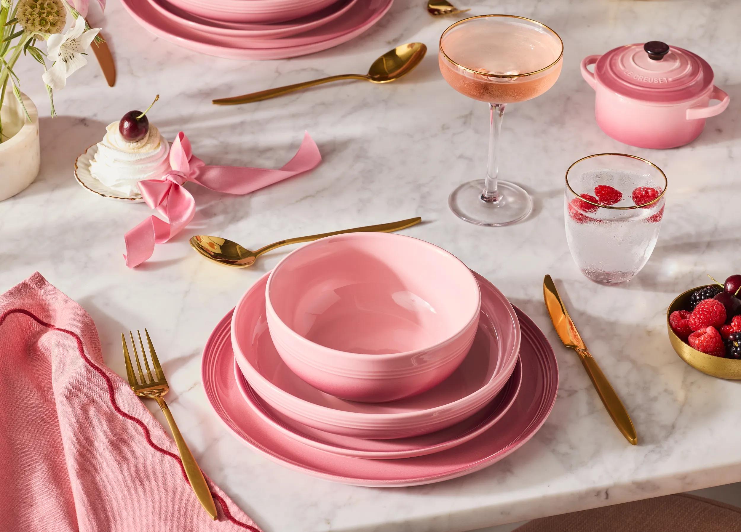 Pratos para pão coupe Le Creuset Rosa-5