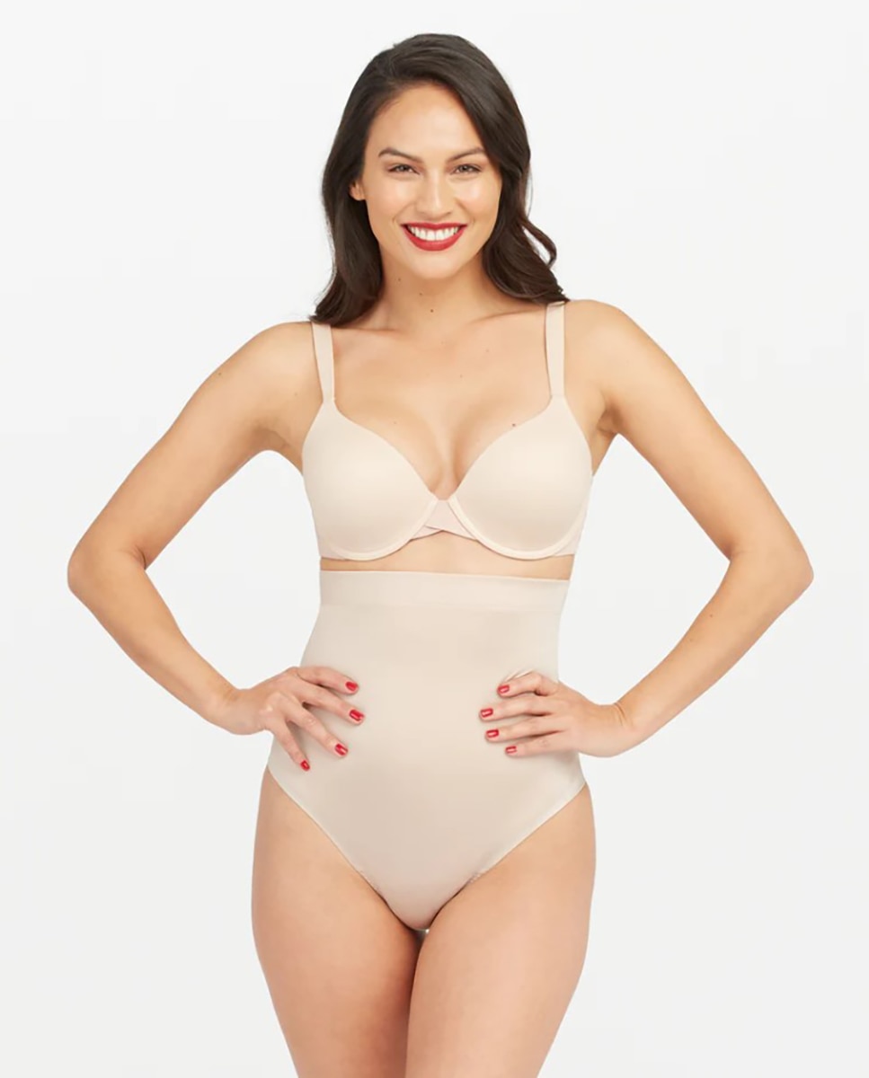Cinta Tanga Moldeadora de Cintura Alta Suit Your Fancy Spanxshape™ Castanho-claro-4