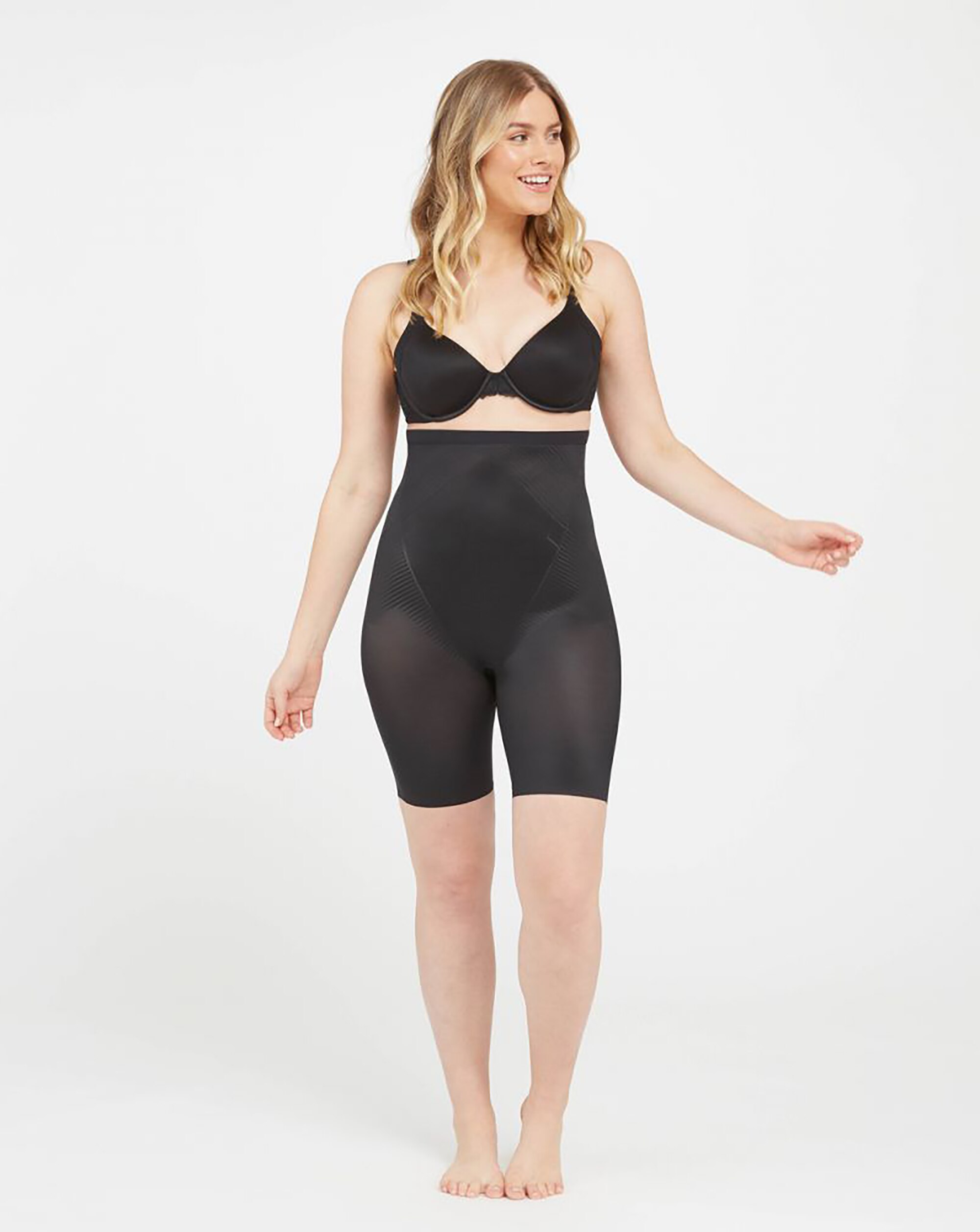 Calças Cinta Modeladora de Cintura Subida Invisible Spanxshape™ Preto-4