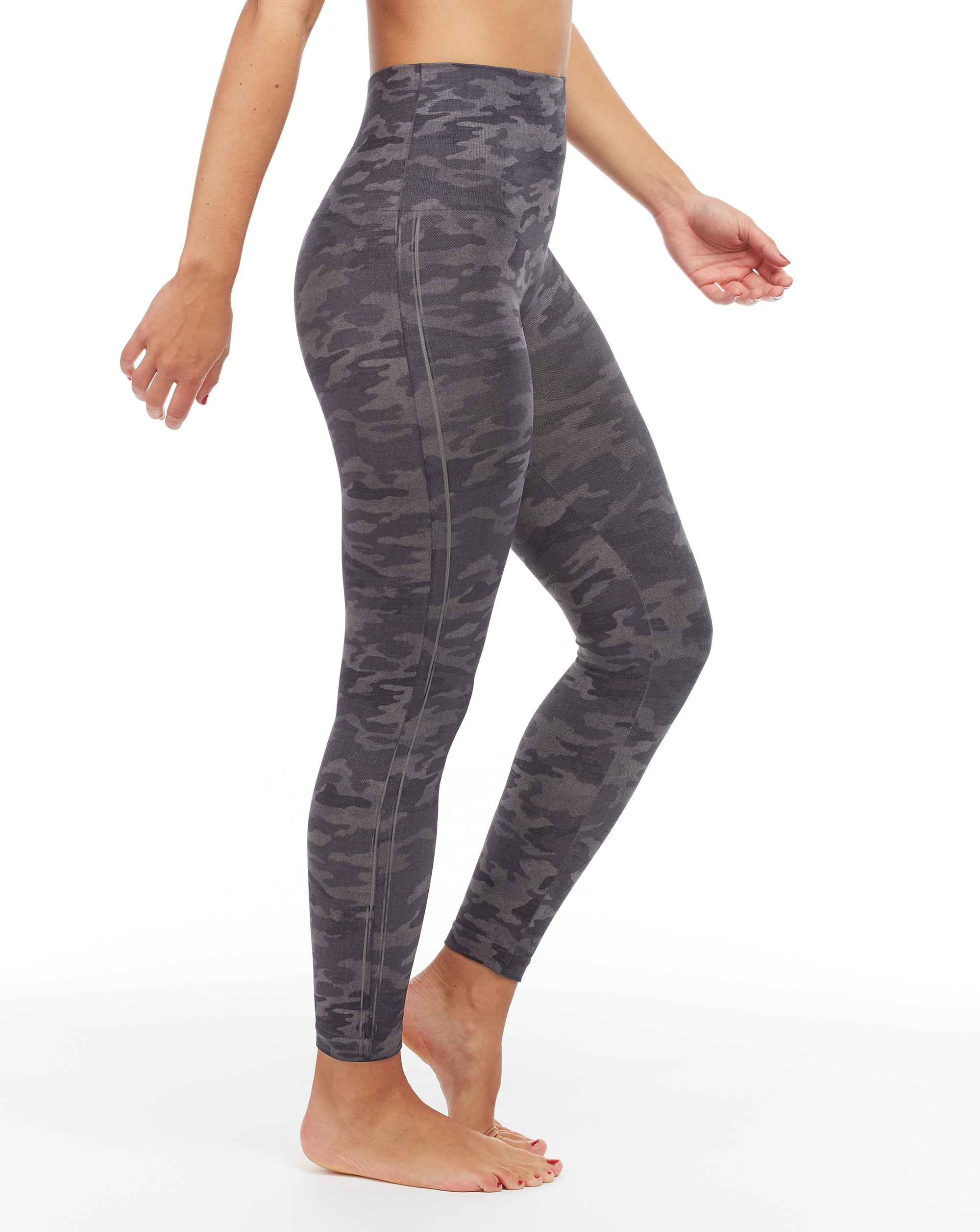 Leggings Moldeadoras com Estampado Militar Spanxshape™ Cinzento-3
