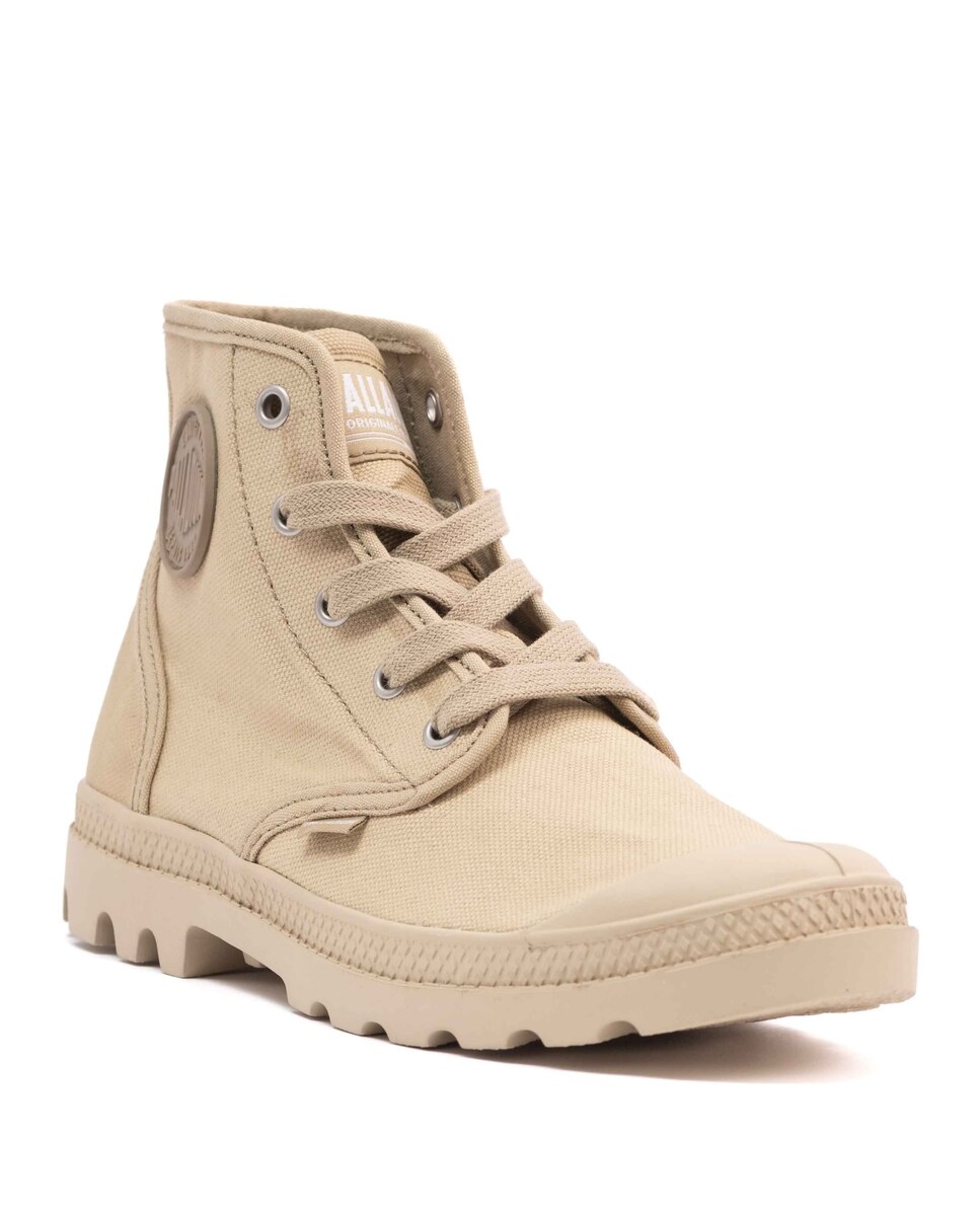 Botas de Mulher Palladium Cor Sahara Creme-2