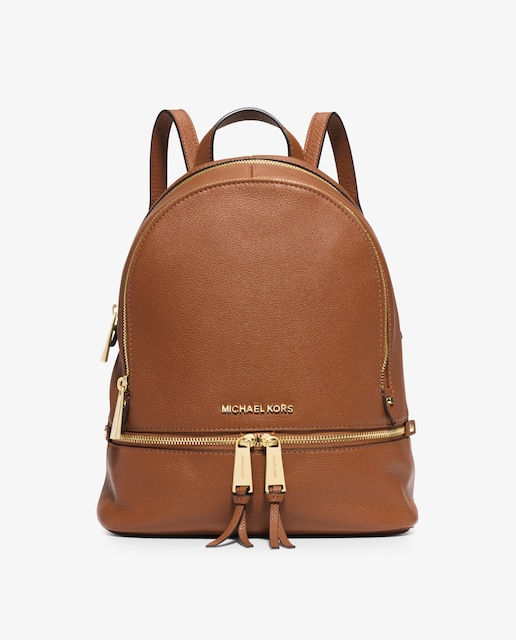Imagem 0 de Mochila Rhea de Pele com Fecho Zip