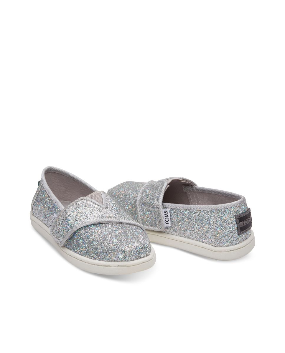 Alpercatas de Bebé com Purpurina Prata-2