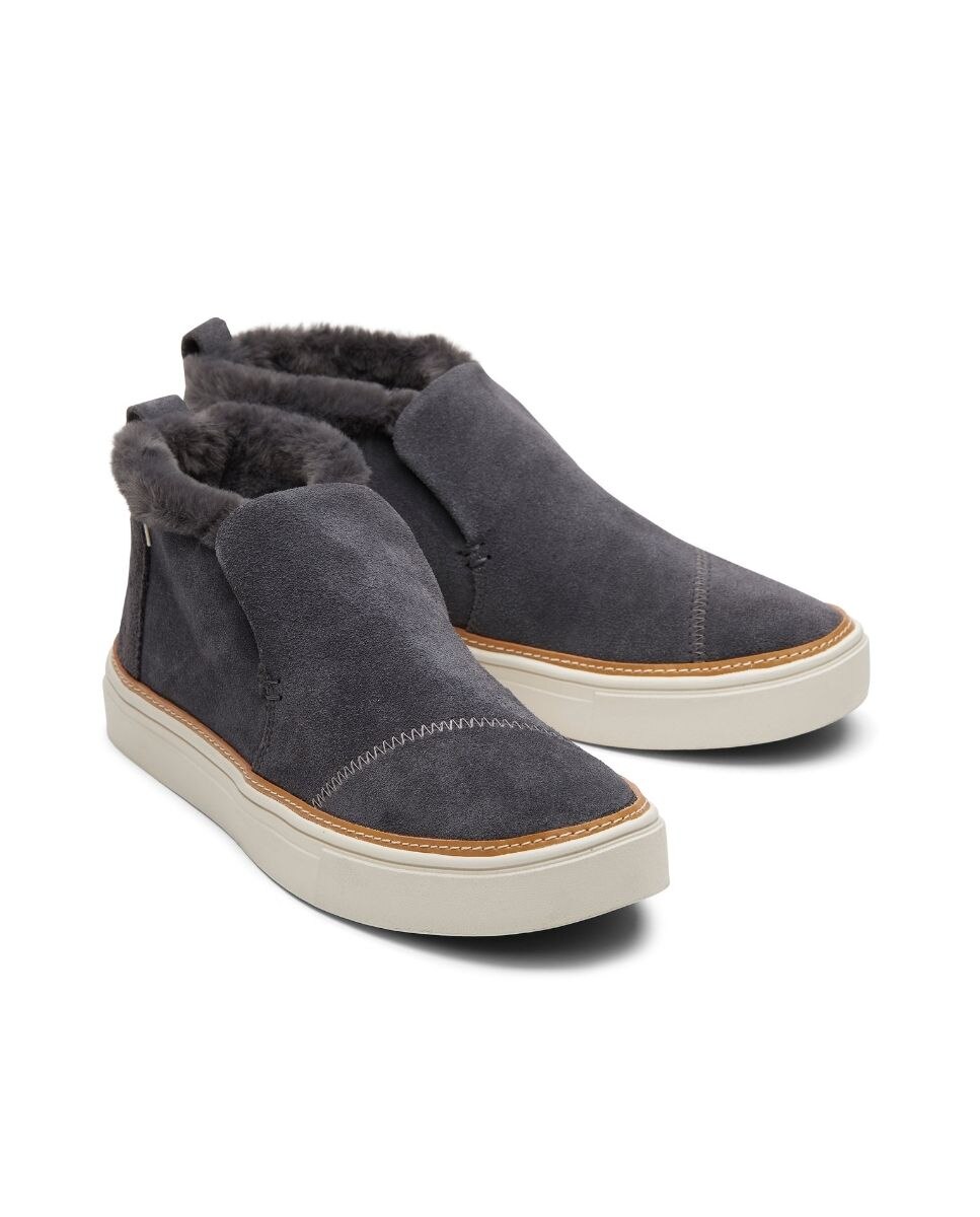 Botins Slip-on Paxton em Algodão Cinzento-2