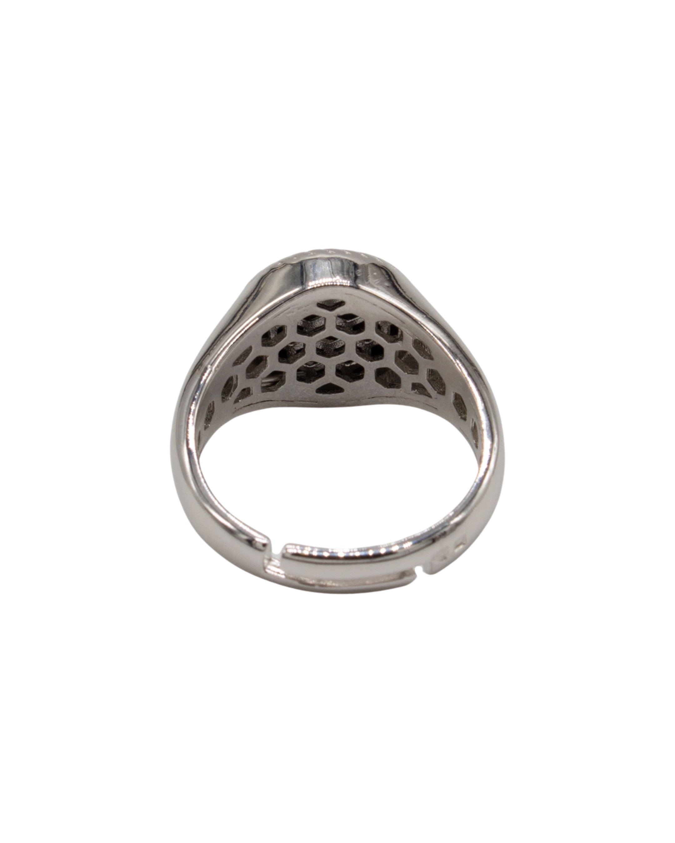Anel em Prata Modelo Mesa com Onix Preto Preto-3