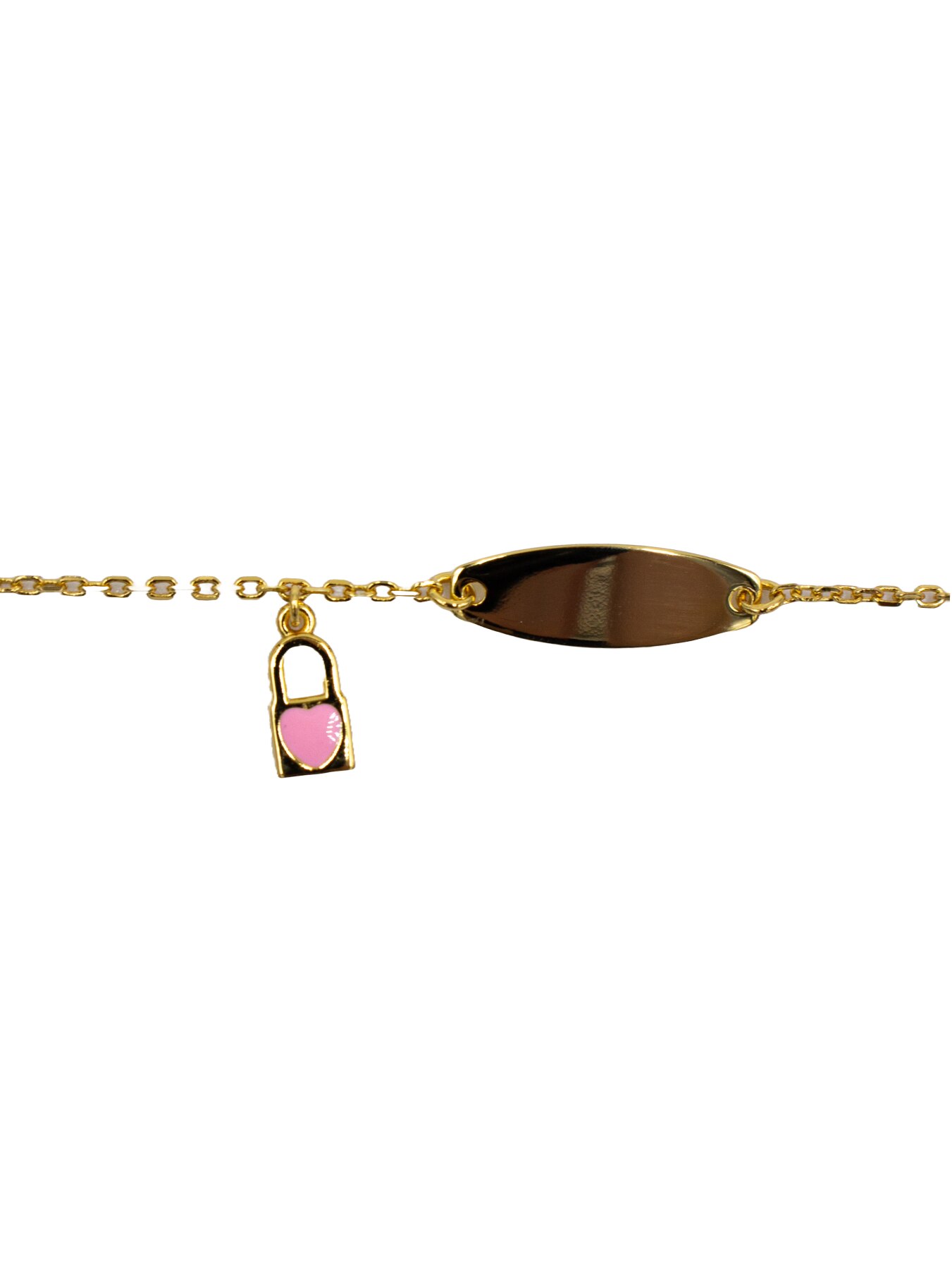 PULSEIRA EM PRATA DOURADA COM CHAPA E AL Rosa-2