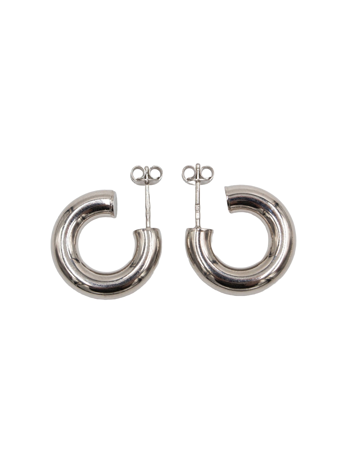 Argolas em Prata Prateado-2
