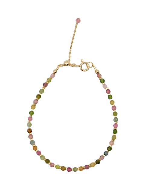 Imagem 0 de Pulseira em Prata Dourada com Pedras Multicolor