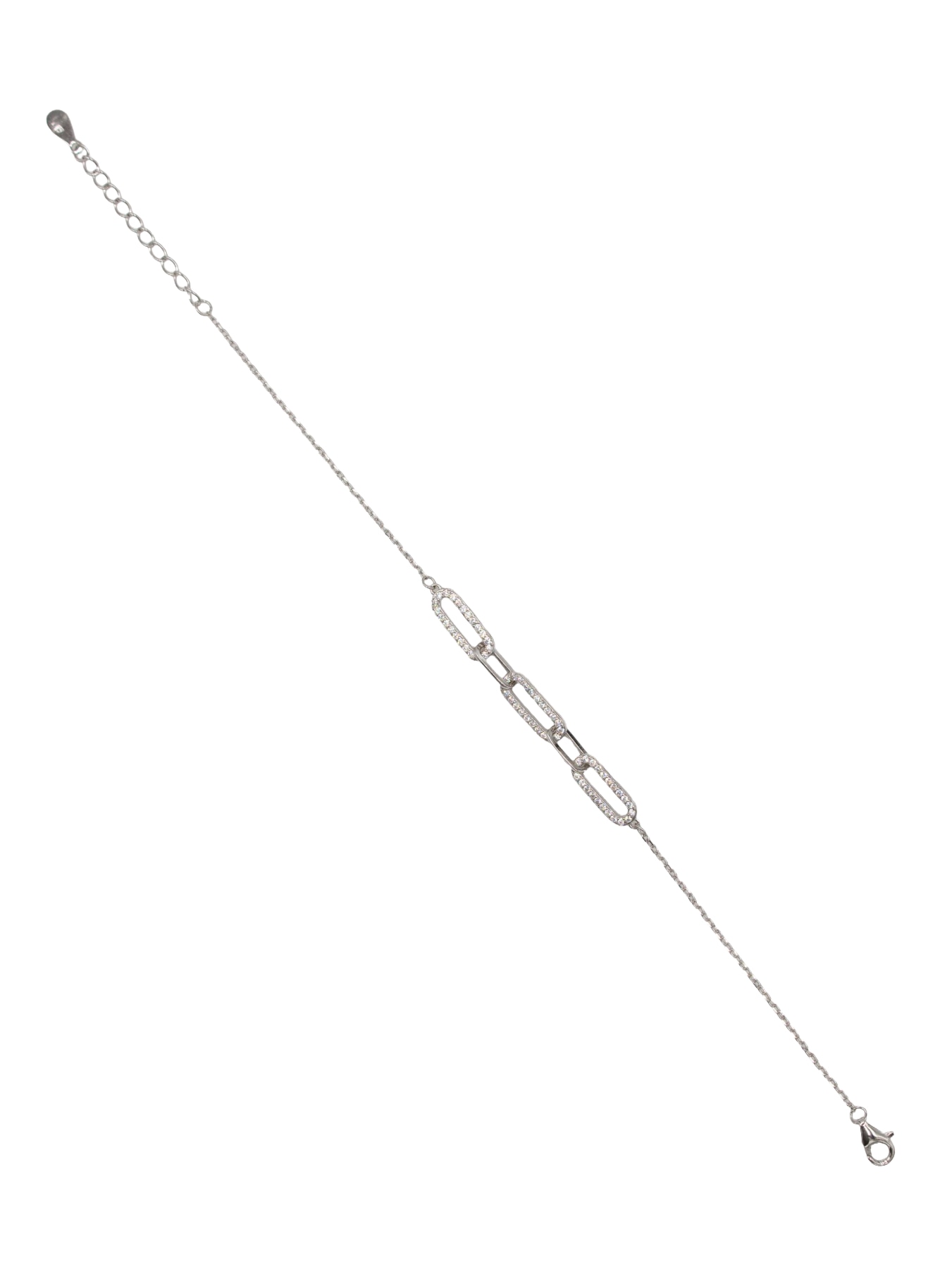 PULSEIRA EM PRATA COM ZIRCÓNIAS 2