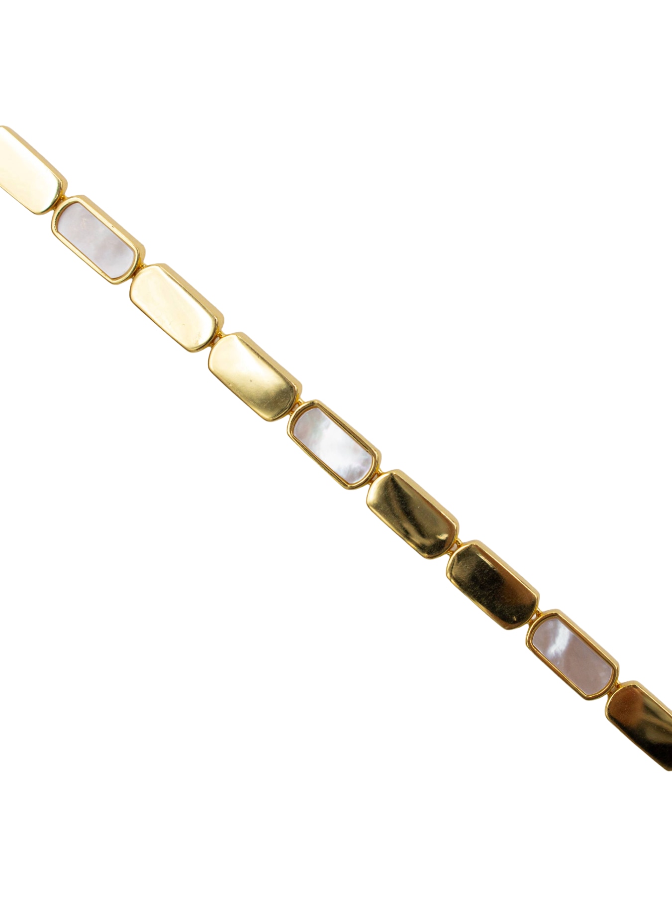 Imagem 0 de Pulseira em Prata Dourada com Madrepérola