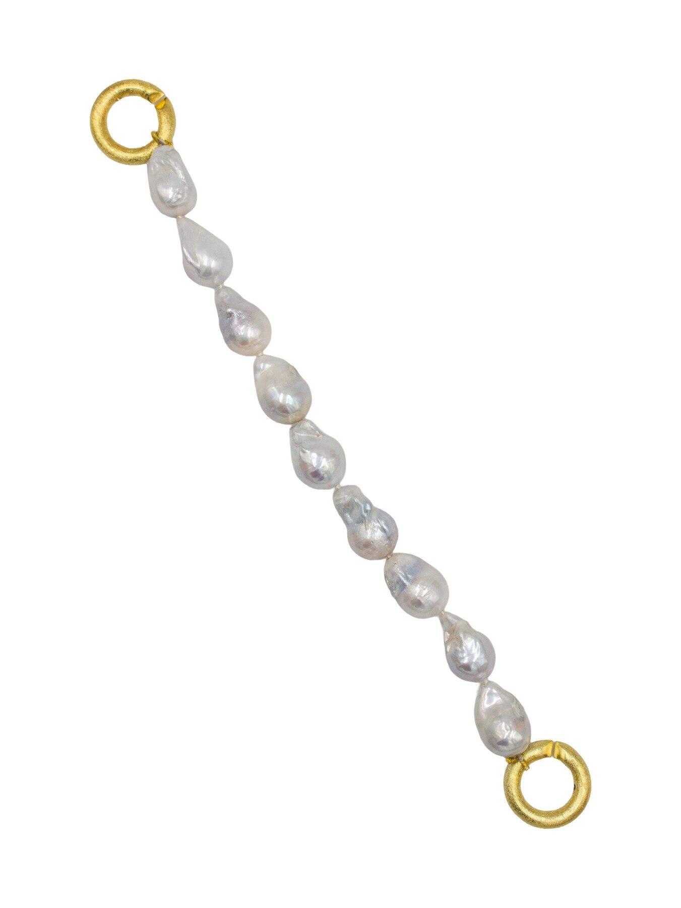 Pulseira de pérolas barrocas Dourado-3