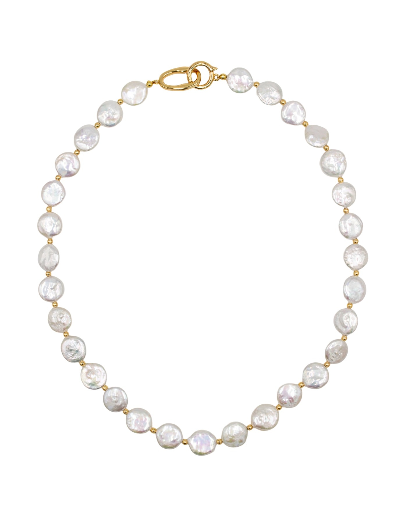 COLAR EM MADREPÉROLA Dourado-1