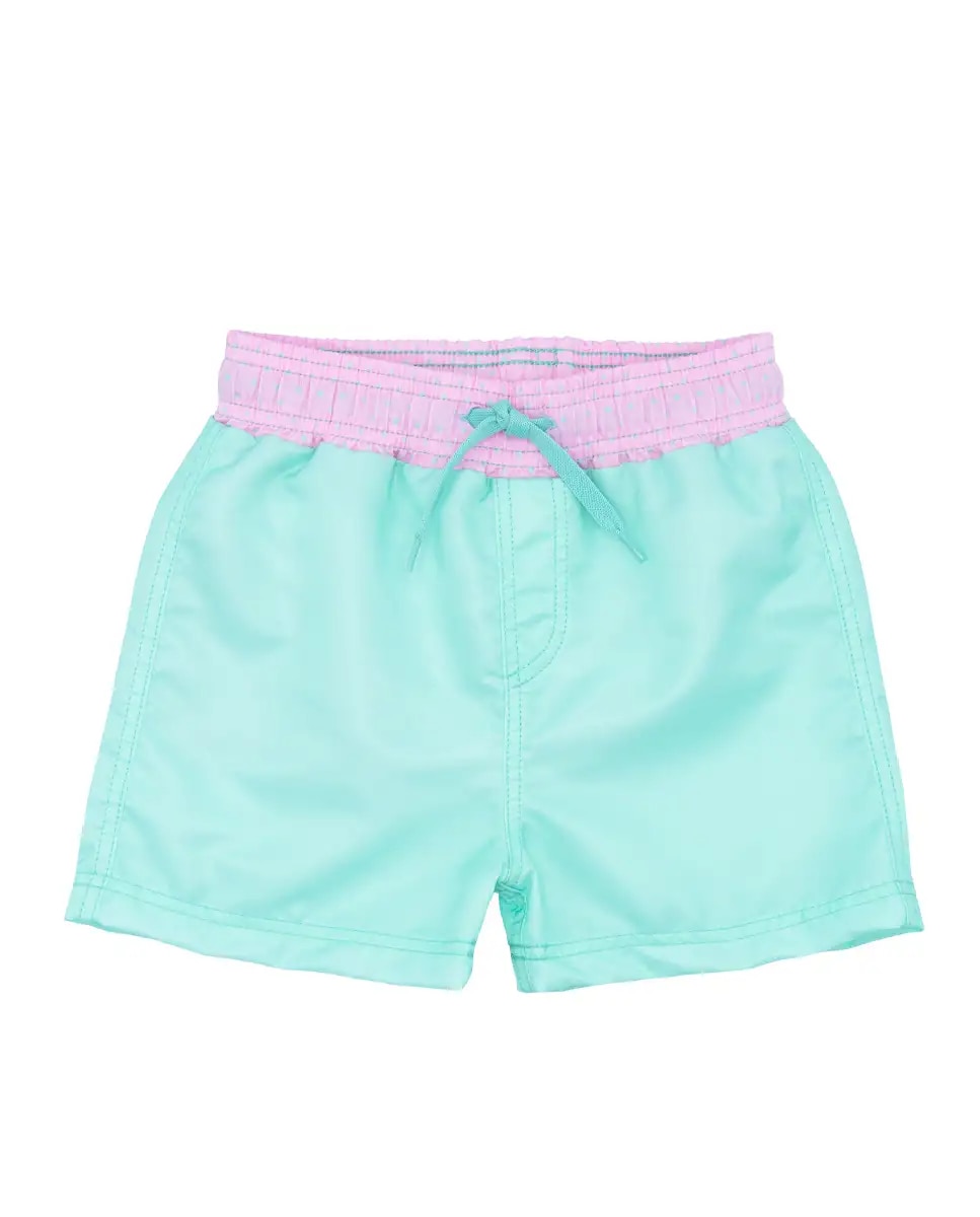 Imagem 0 de Calção de banho para praia de menino verde água