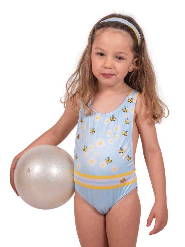 Imagem 0 de Fato de banho menina com estampado de abelhas