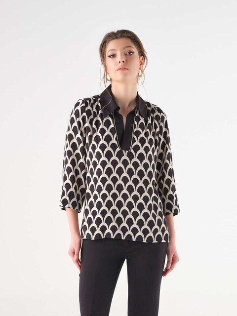 Imagem 0 de Blusa fluida estampada