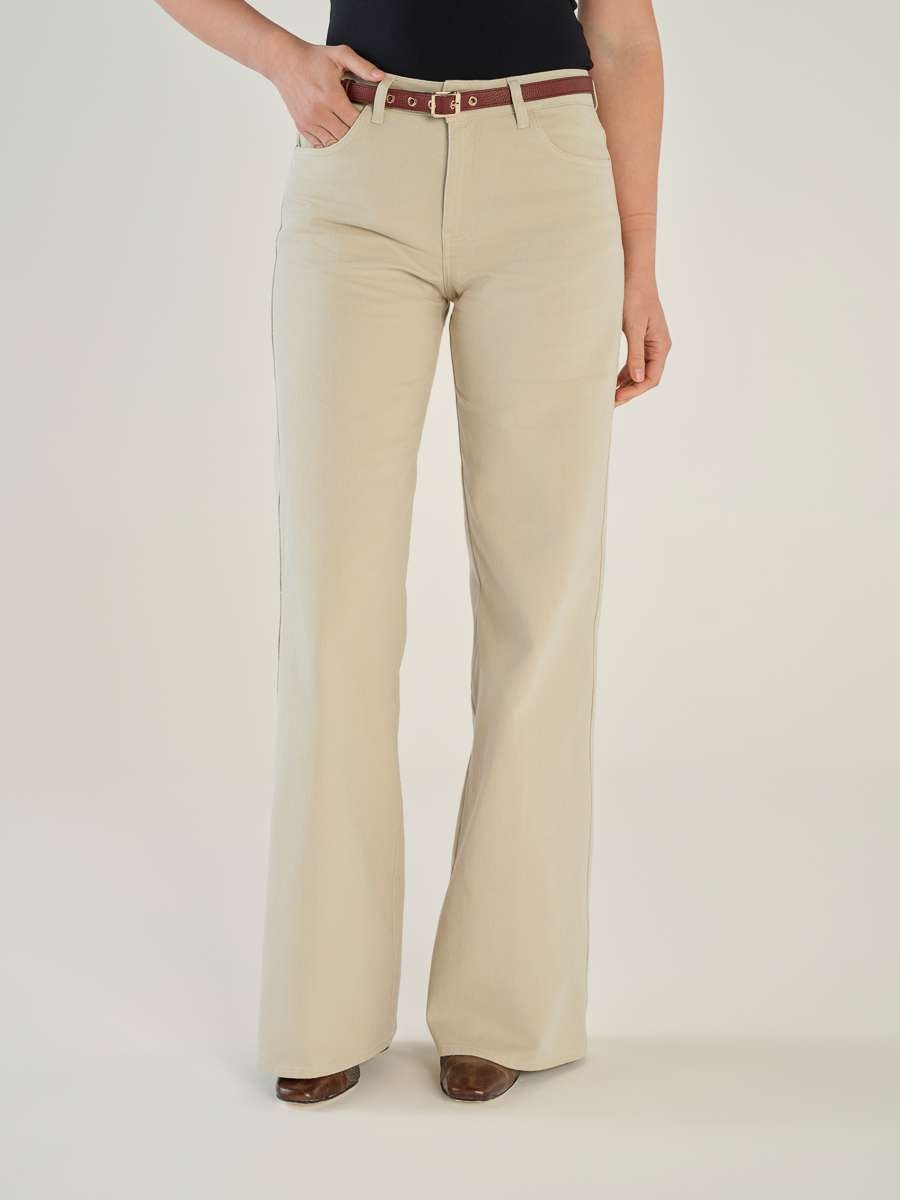 Imagem 0 de Calças de Sarja Wide Leg