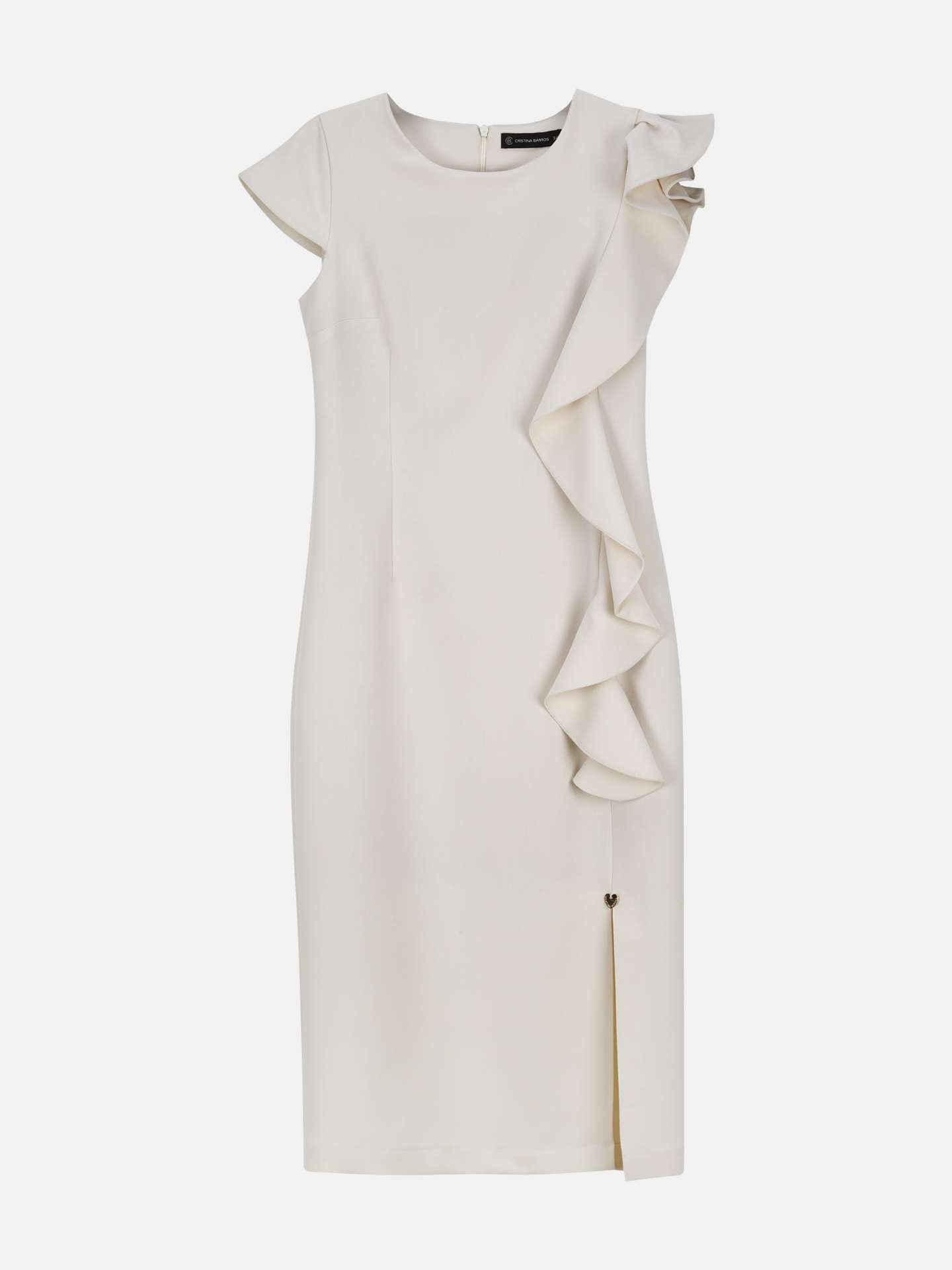 Imagem 0 de Vestido Midi com Folho