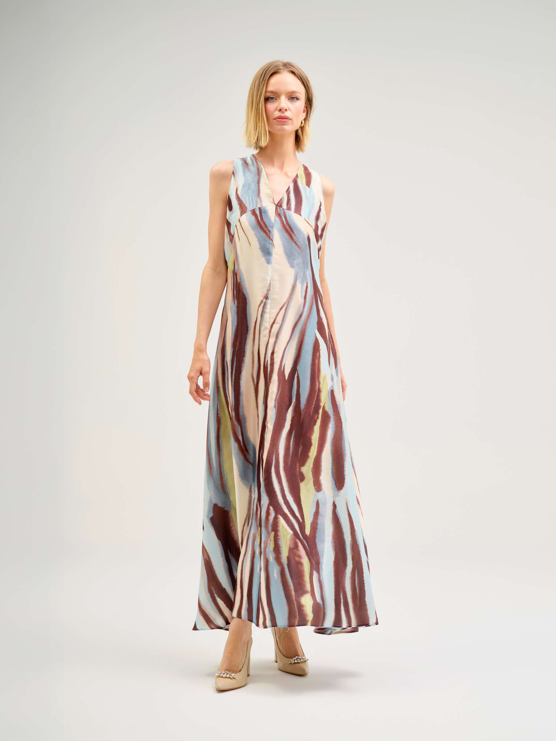 Imagem 0 de Vestido Comprido com Estampado Animal