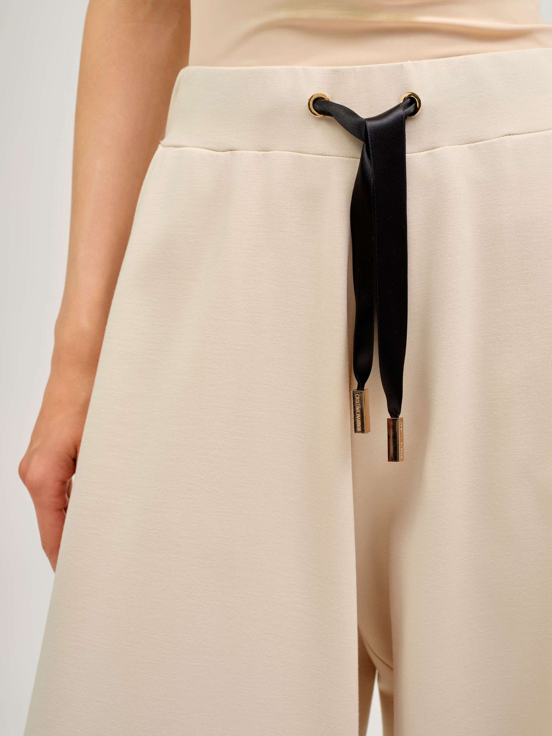Calça Jogger Reta Creme-3