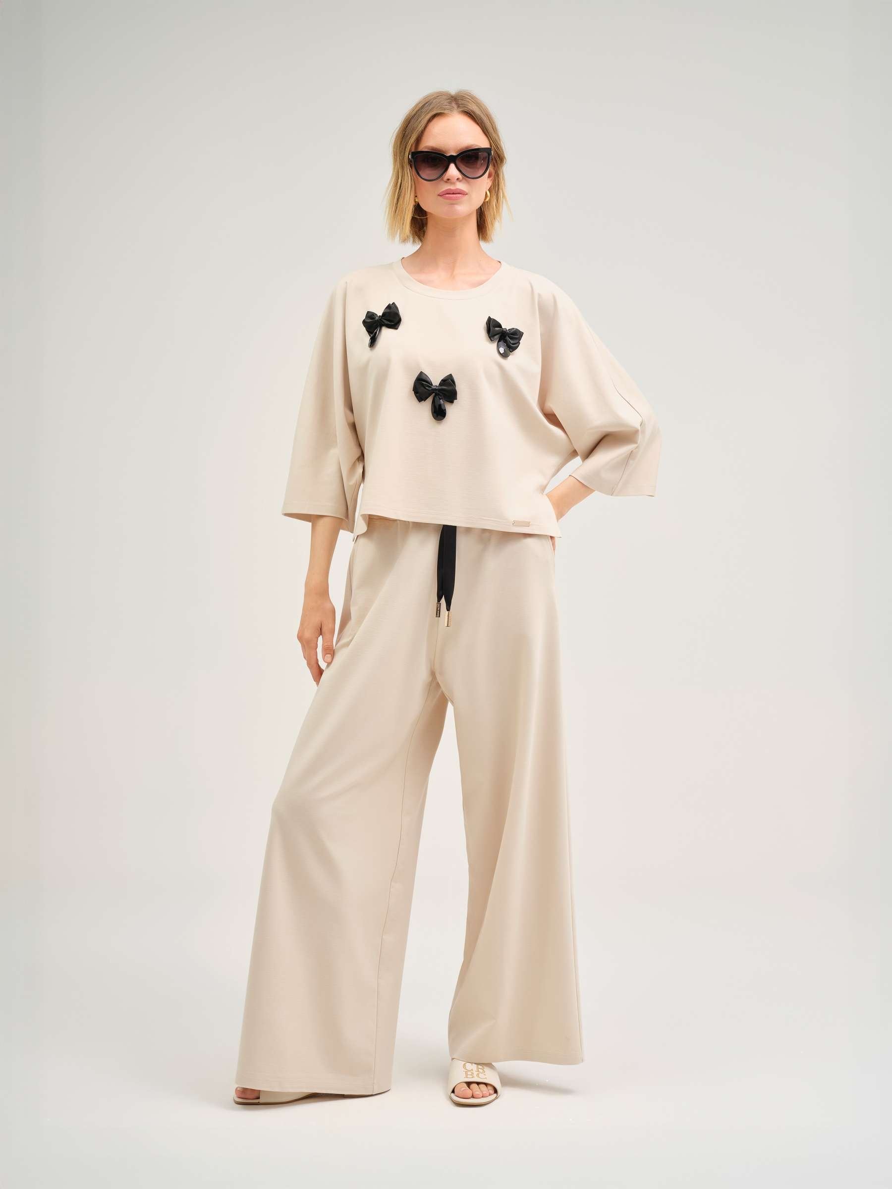 Calça Jogger Reta Creme-4