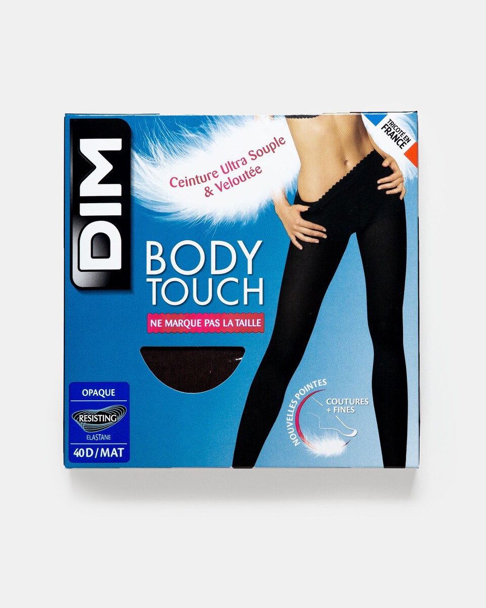 Collant Opaco Body Touch sem Demarcação Efeito Segunda Pele Preto-1