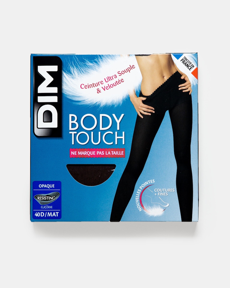 Collant Opaco Body Touch sem Demarcação Efeito Segunda Pele Preto-1