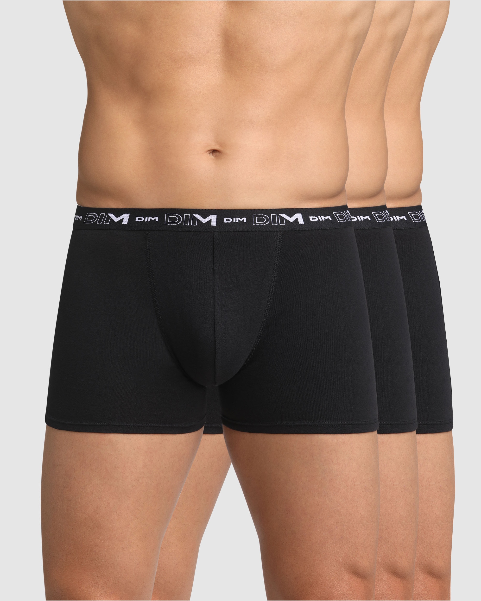 Pack de Três Boxers de Algodão Elástico Preto-4