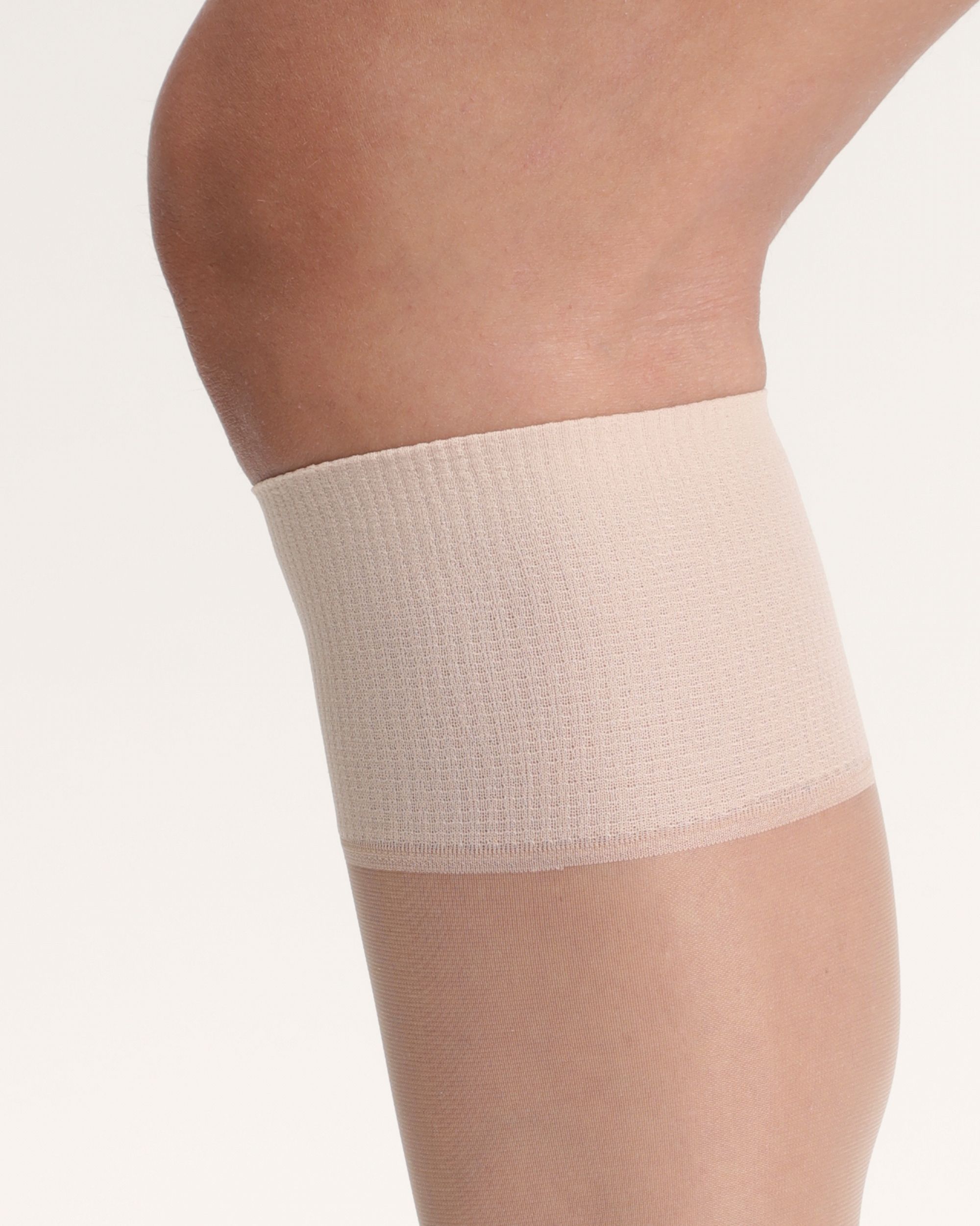 Imagem 0 de Minimeias de Três Mini Transparentes com Biqueira Reforçada Stop Malha em Efeito Natural