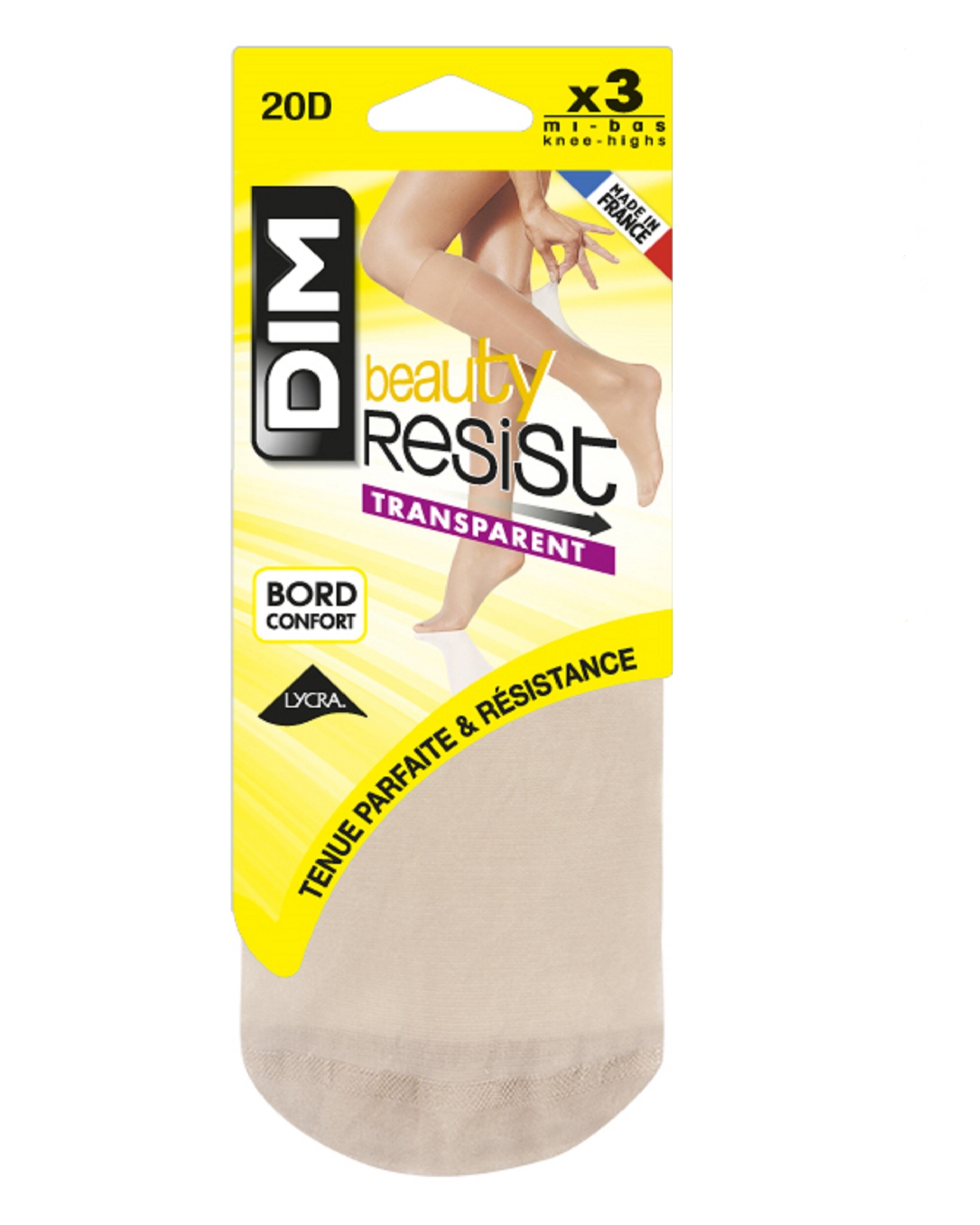 Minimeias de Três Mini Transparentes com Biqueira Reforçada Stop Malla em Efeito Natural Natural-2